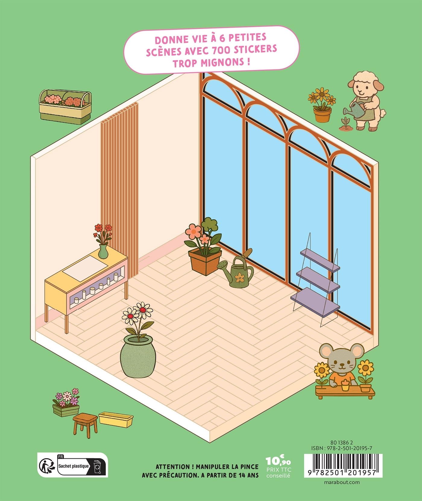 Cute 'n' cosy stickers -  Mon petit fleuriste -   - MARABOUT