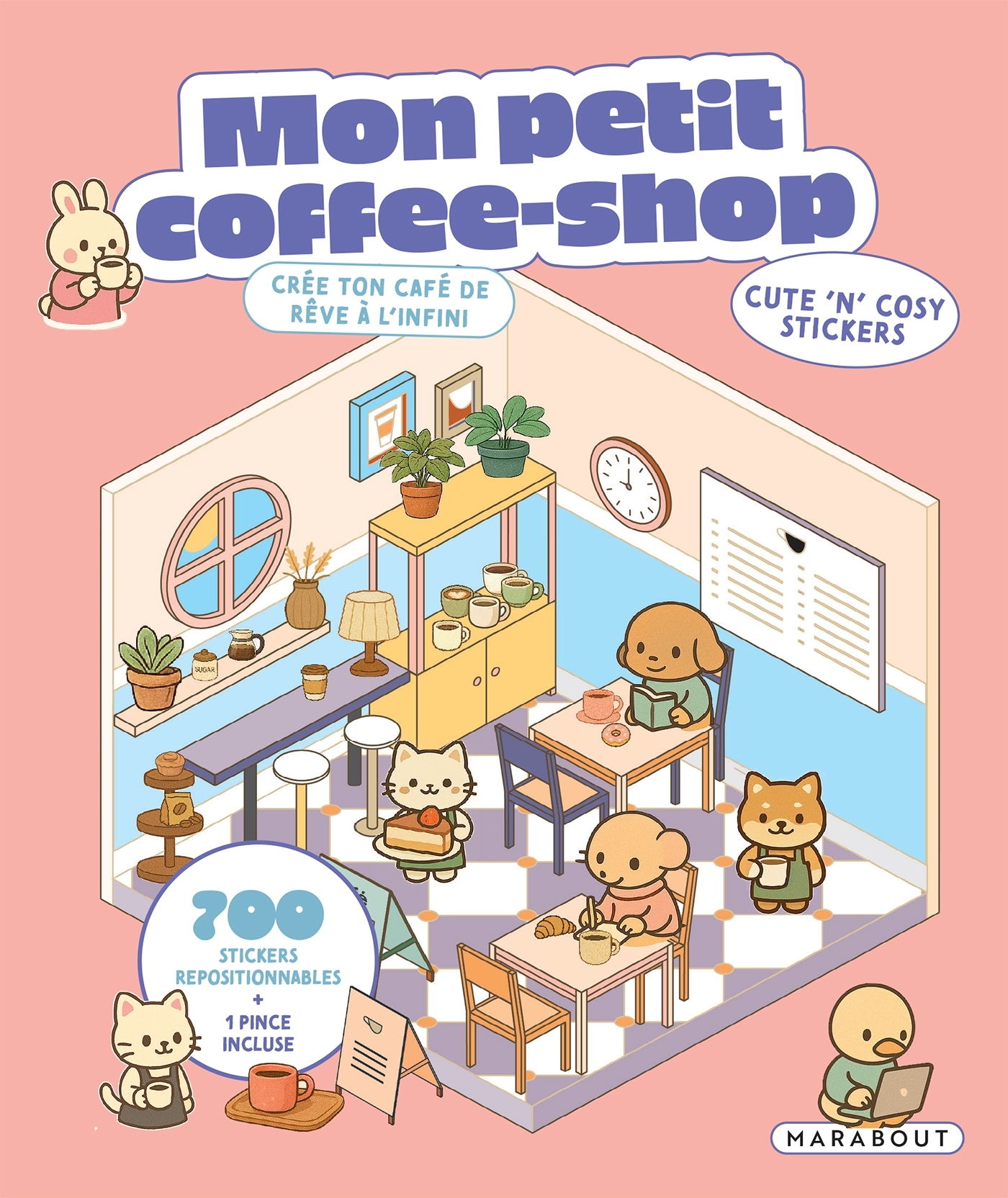 Cute 'n' cosy stickers - Mon petit coffee-shop -  - MARABOUT