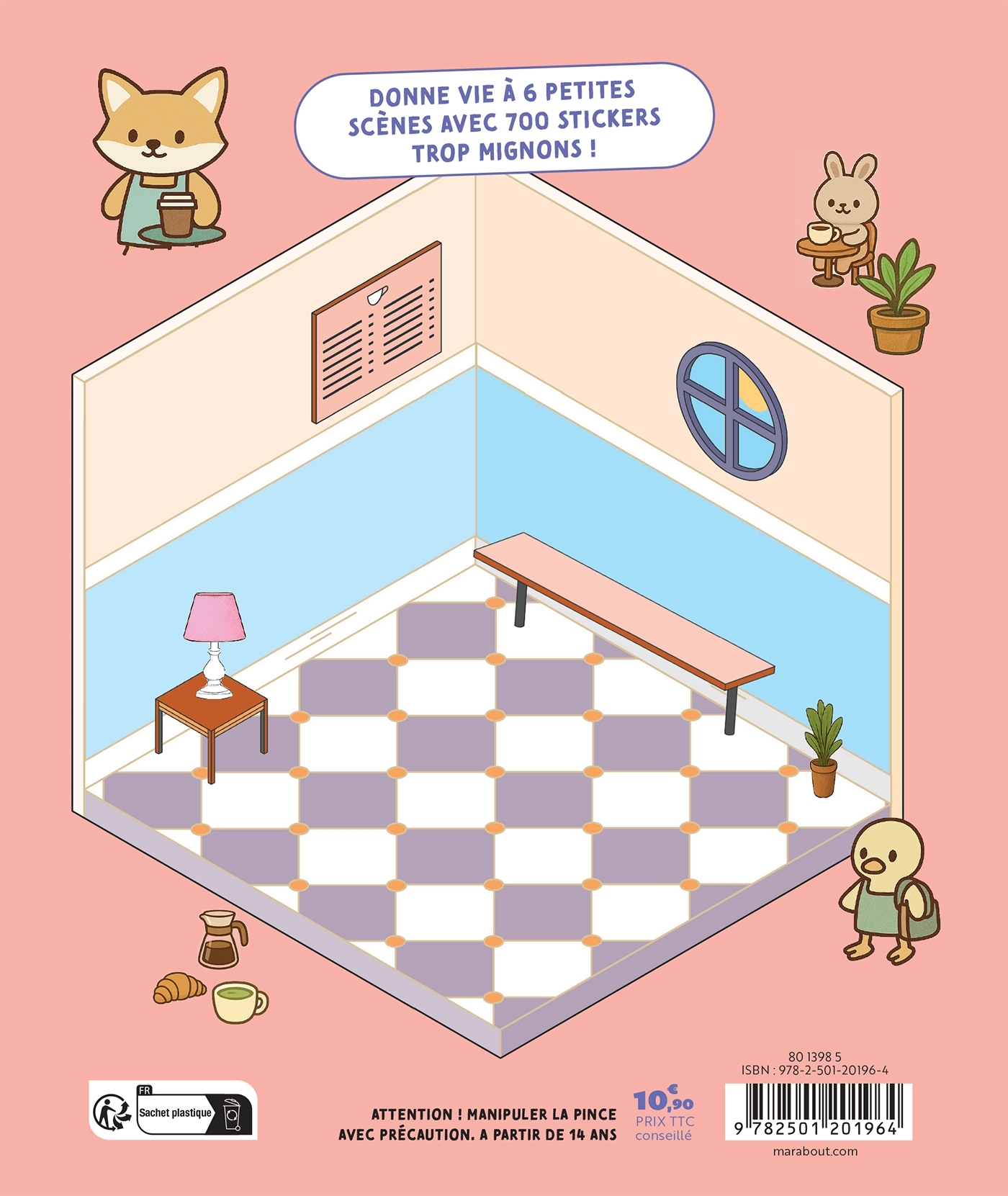 Cute 'n' cosy stickers - Mon petit coffee-shop -  - MARABOUT