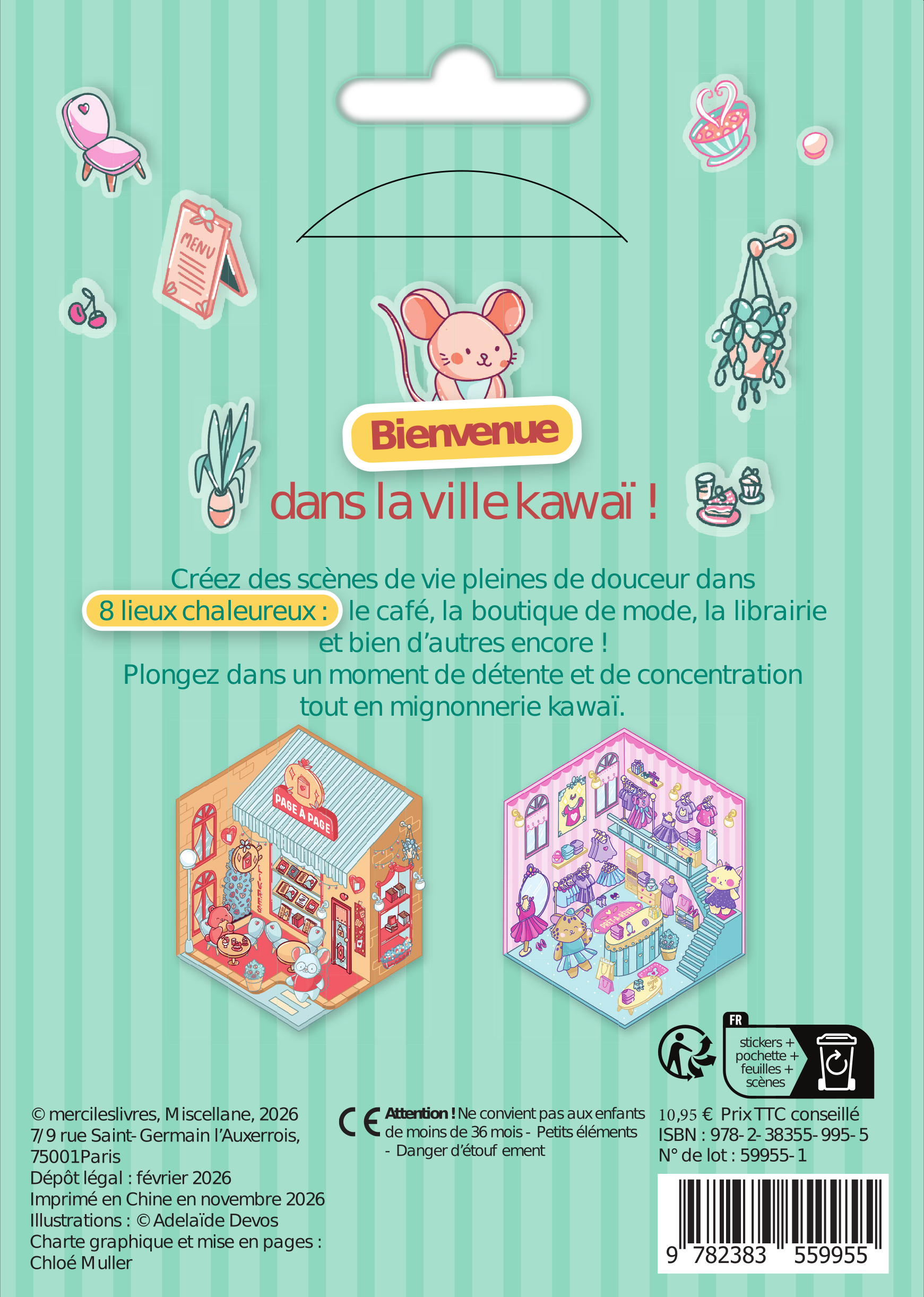 Stickers story - Kawaï Bazar -  Collectif - MERCILESLIVRES