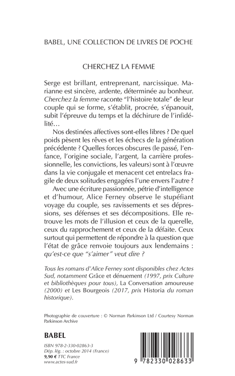 Cherchez la femme - Alice Ferney - ACTES SUD