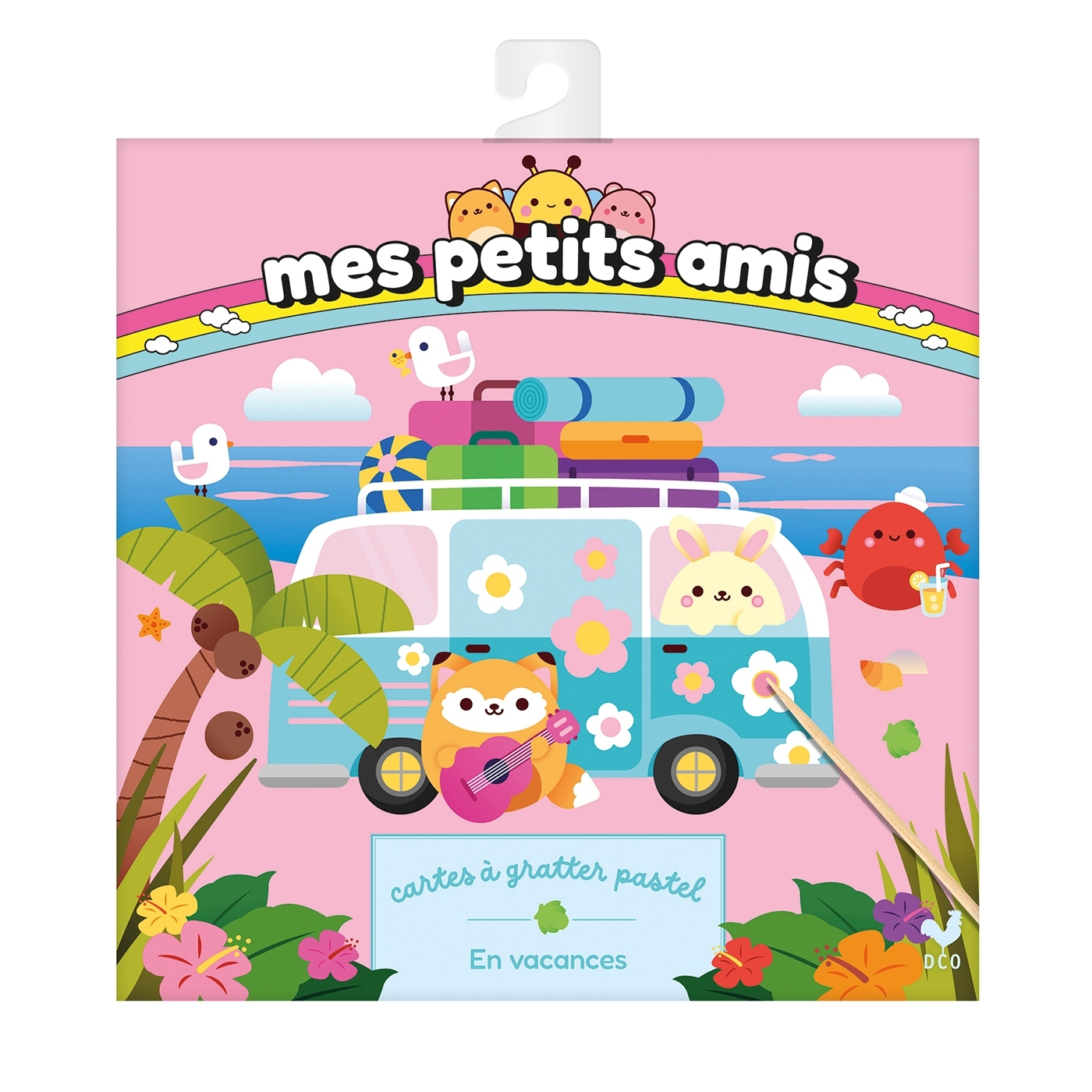 Mes petits amis - Mes cartes à gratter En vacances ! - pochette avec accessoires -  - DEUX COQS D OR