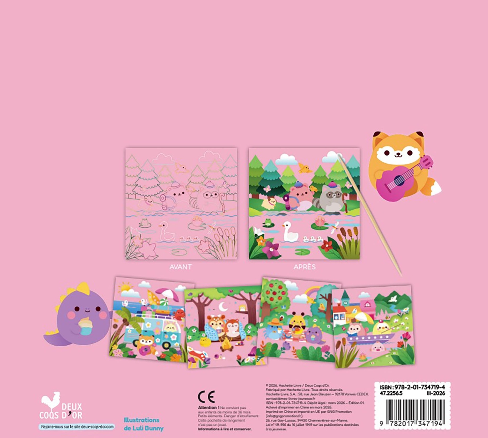 Mes petits amis - Mes cartes à gratter En vacances ! - pochette avec accessoires -  - DEUX COQS D OR