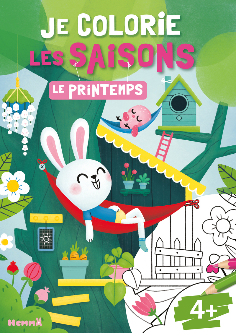 Je colorie les saisons - Le printemps -  Collectif - HEMMA