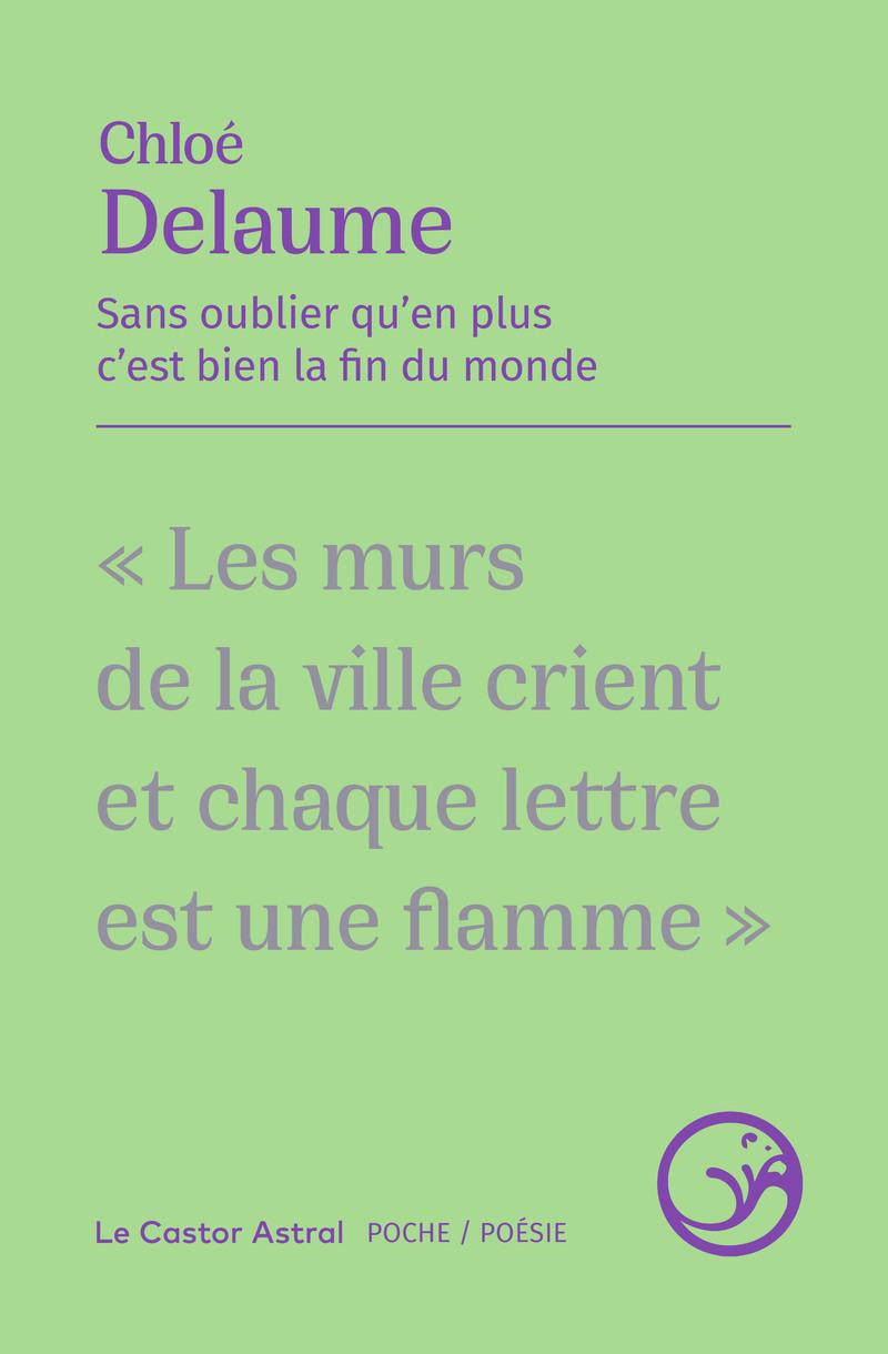 Sans oublier qu'en plus c'est bien la fin du monde - Chloé Delaume, Lydie Salvayre - CASTOR ASTRAL