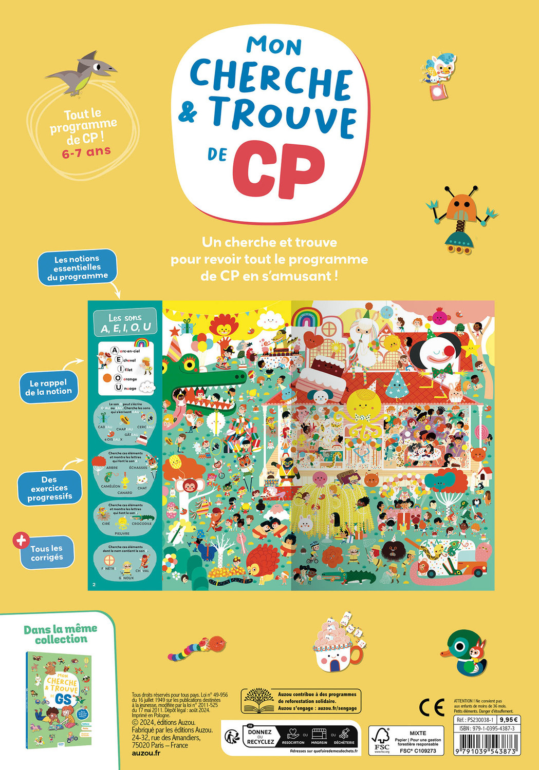 MON CHERCHE ET TROUVE DE CP - Aurore MEYER, Julie Mercier, Tiago Americo, Adeline PHAM, Prisca Le Tandé - AUZOU