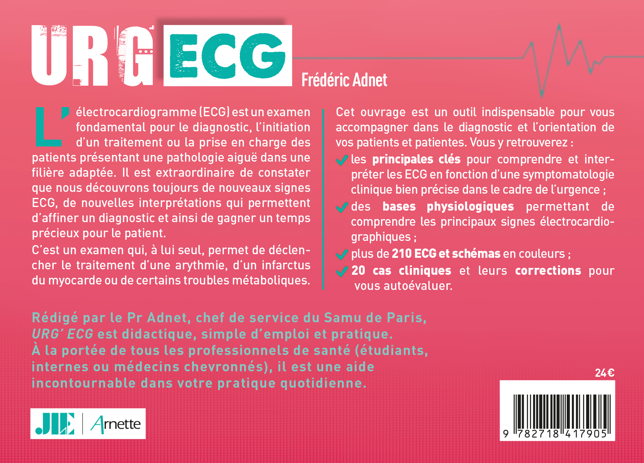 URG' ECG (2e édition) - Frédéric Adnet - ARNETTE EDITION