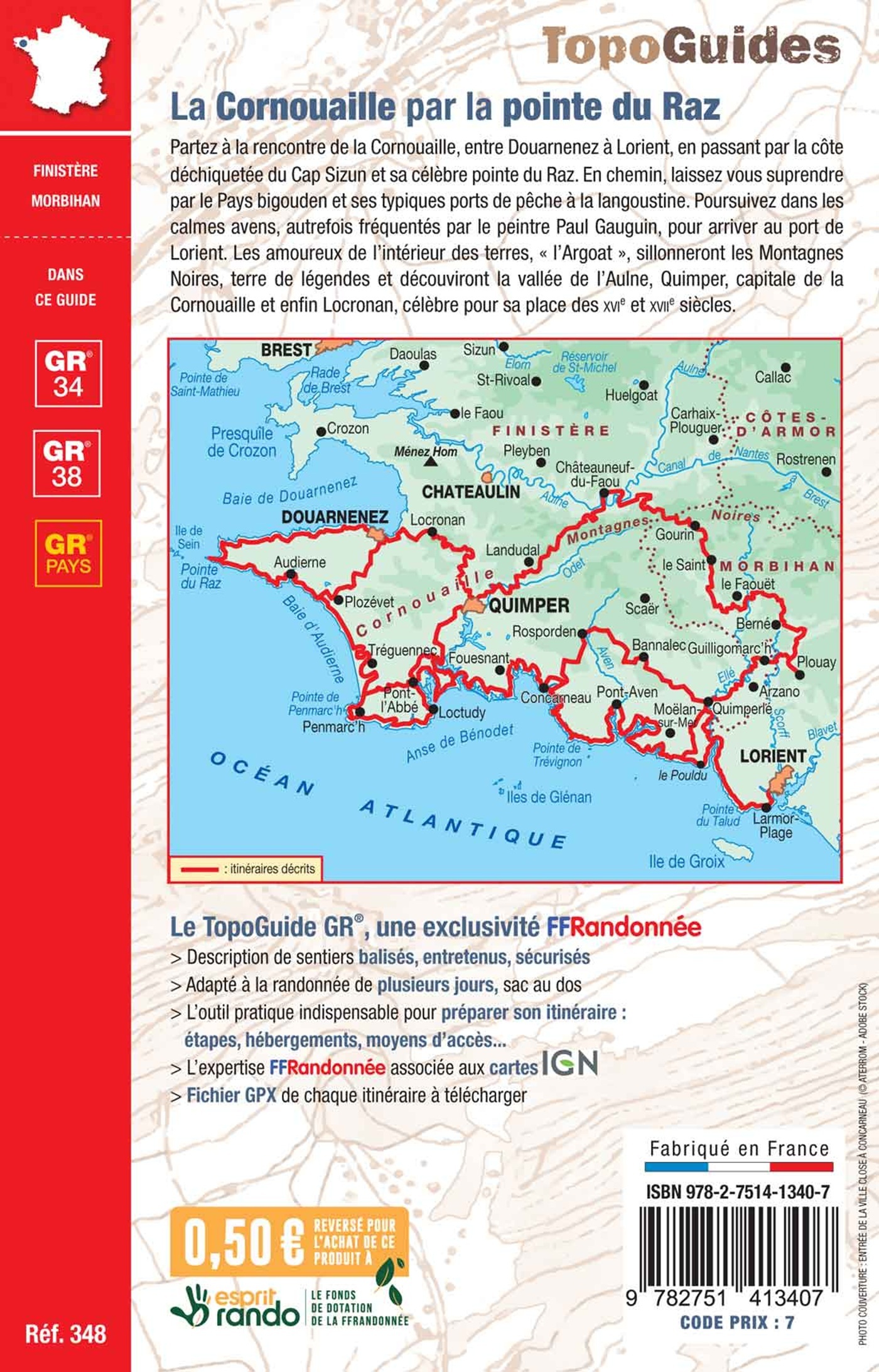 La Cornouaille par la pointe du Raz - . collectif,  Collectif - FFRP