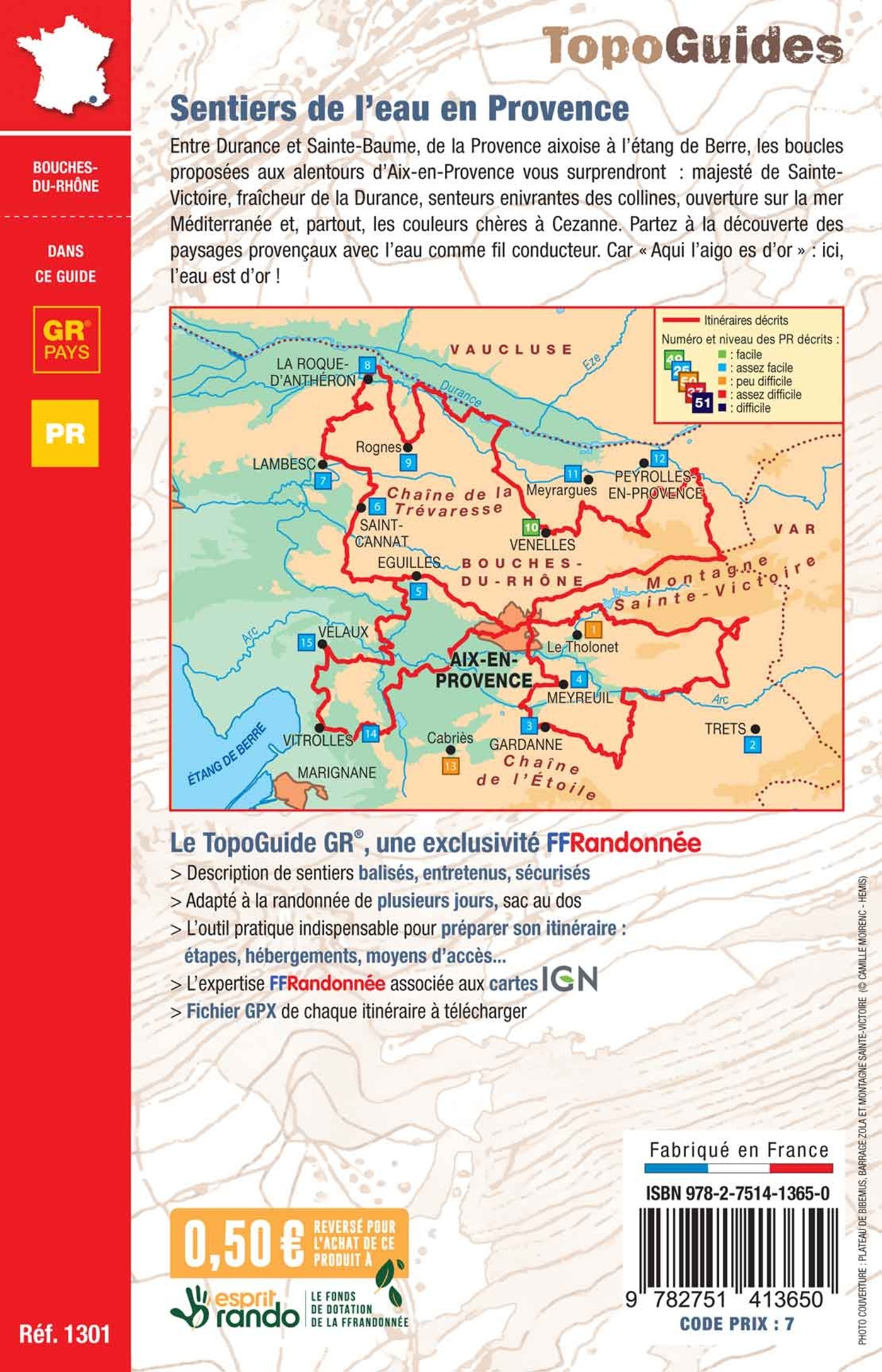 Sentiers de l'eau en Provence - ERICK ALEXANDERSON ROSAS,  ,  Collectif - FFRP