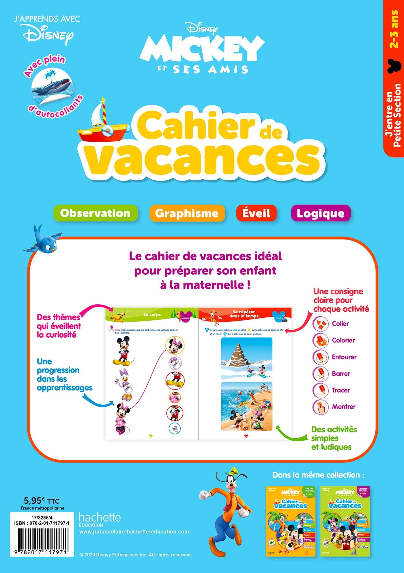 Disney - Mickey - J'entre en Petite Section - Cahier de vacances 2026 - ERICK ALEXANDERSON ROSAS,   - HACHETTE EDUC