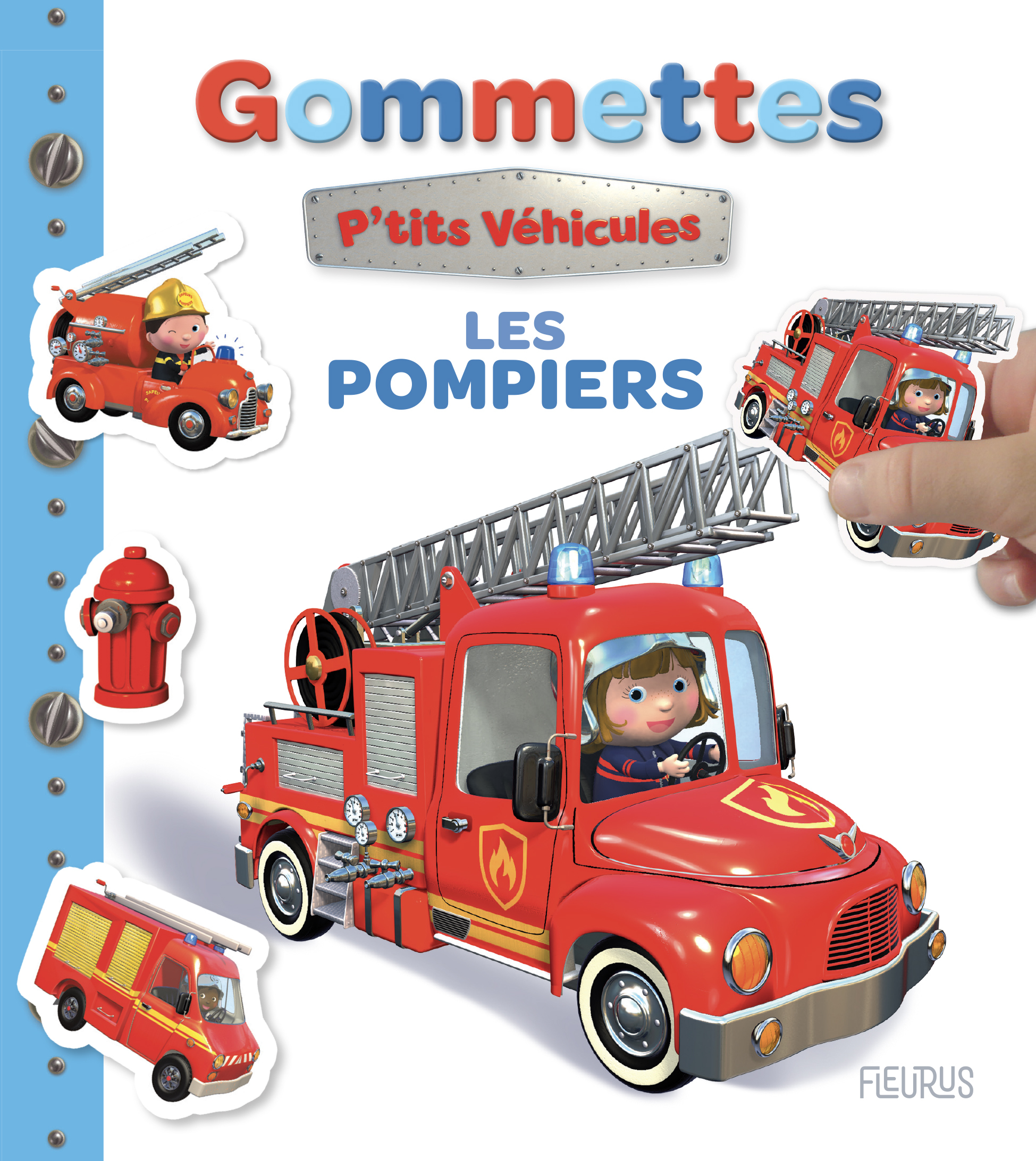 Mes premières gommettes P'tits véhicules - Les pompiers - Nathalie Bélineau - FLEURUS