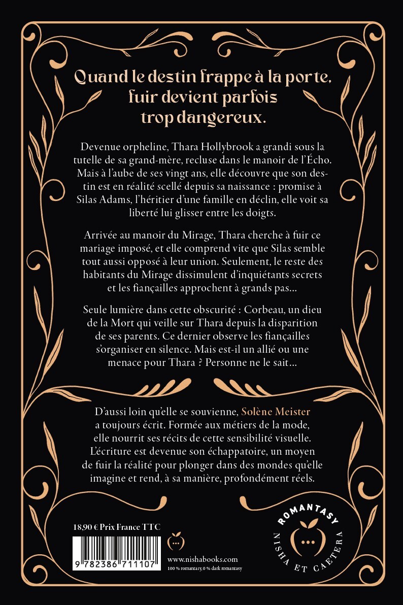 Les fiançailles du corbeau  - Solène Meister - NISHA EDITIONS