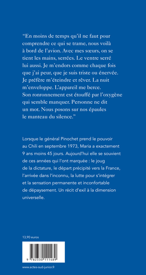 La dictature nous avait jetés là - Maria Poblete - ACTES SUD