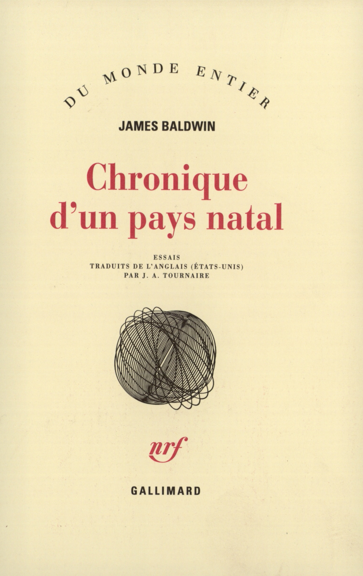 Chronique d'un pays natal - James BALDWIN - GALLIMARD