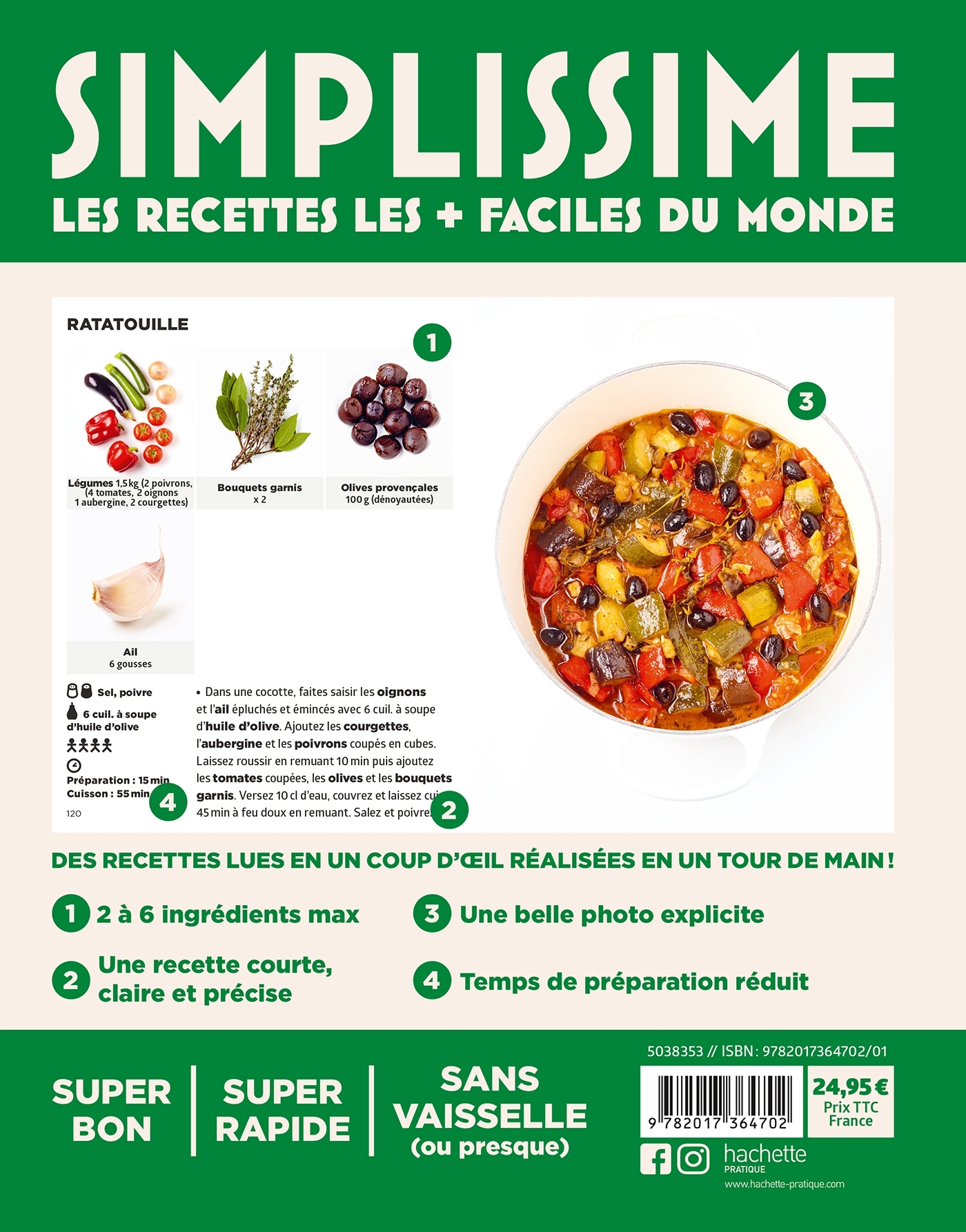 Simplissime Légumes - Jean-François Mallet - HACHETTE PRAT