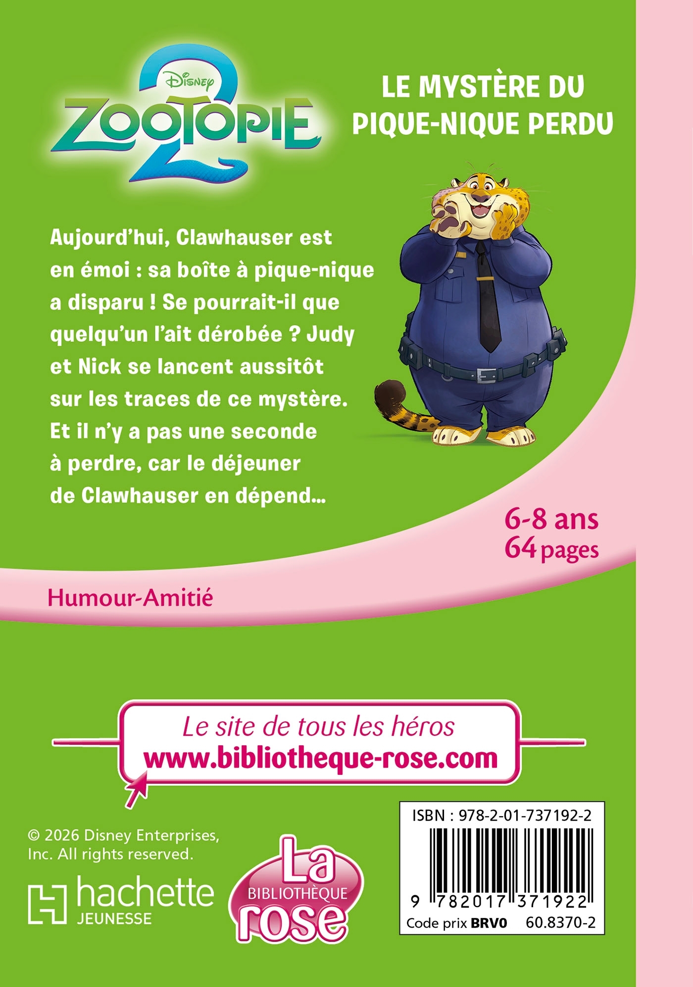 Zootopie 2, Tome 03 - Le mystère du pique-nique perdu -  Disney - HACHETTE JEUN.