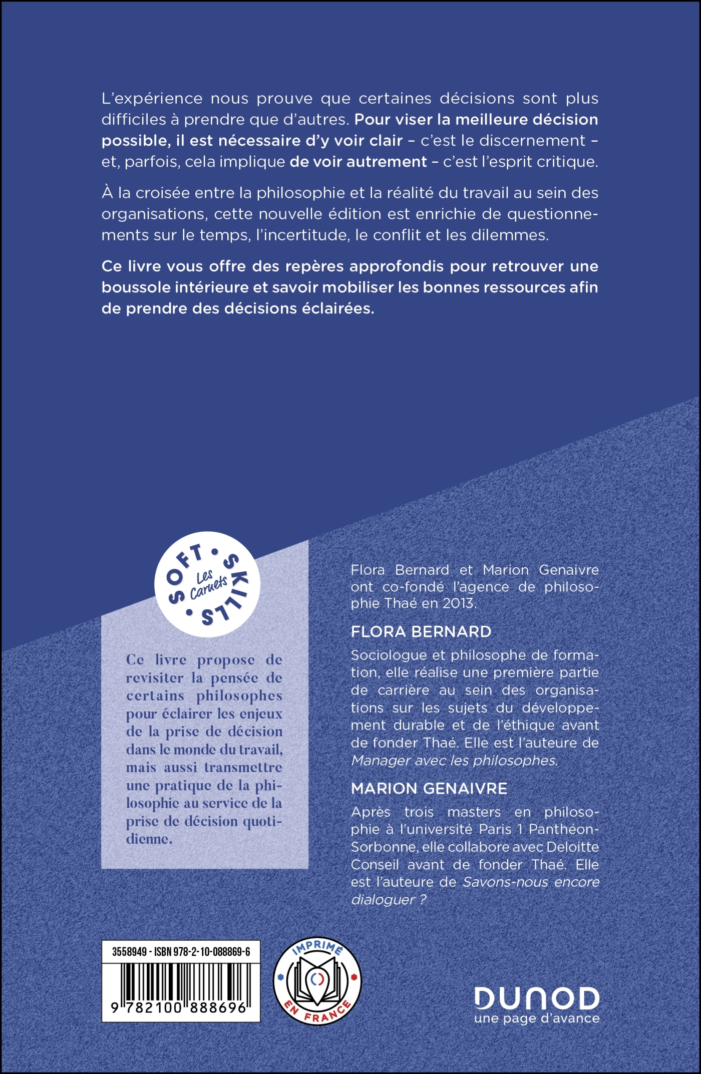 Le courage de décider - 2e éd - Flora BERNARD, Marion Genaivre - DUNOD