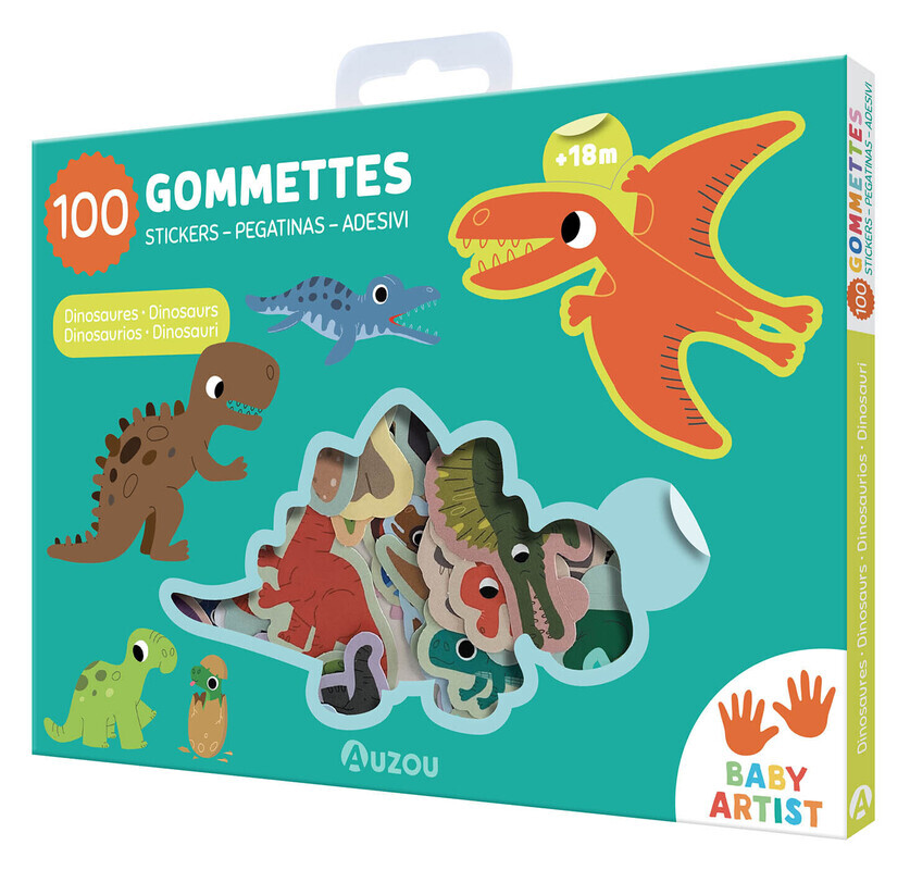 100 gommettes - Dinosaures -  - AUZOU