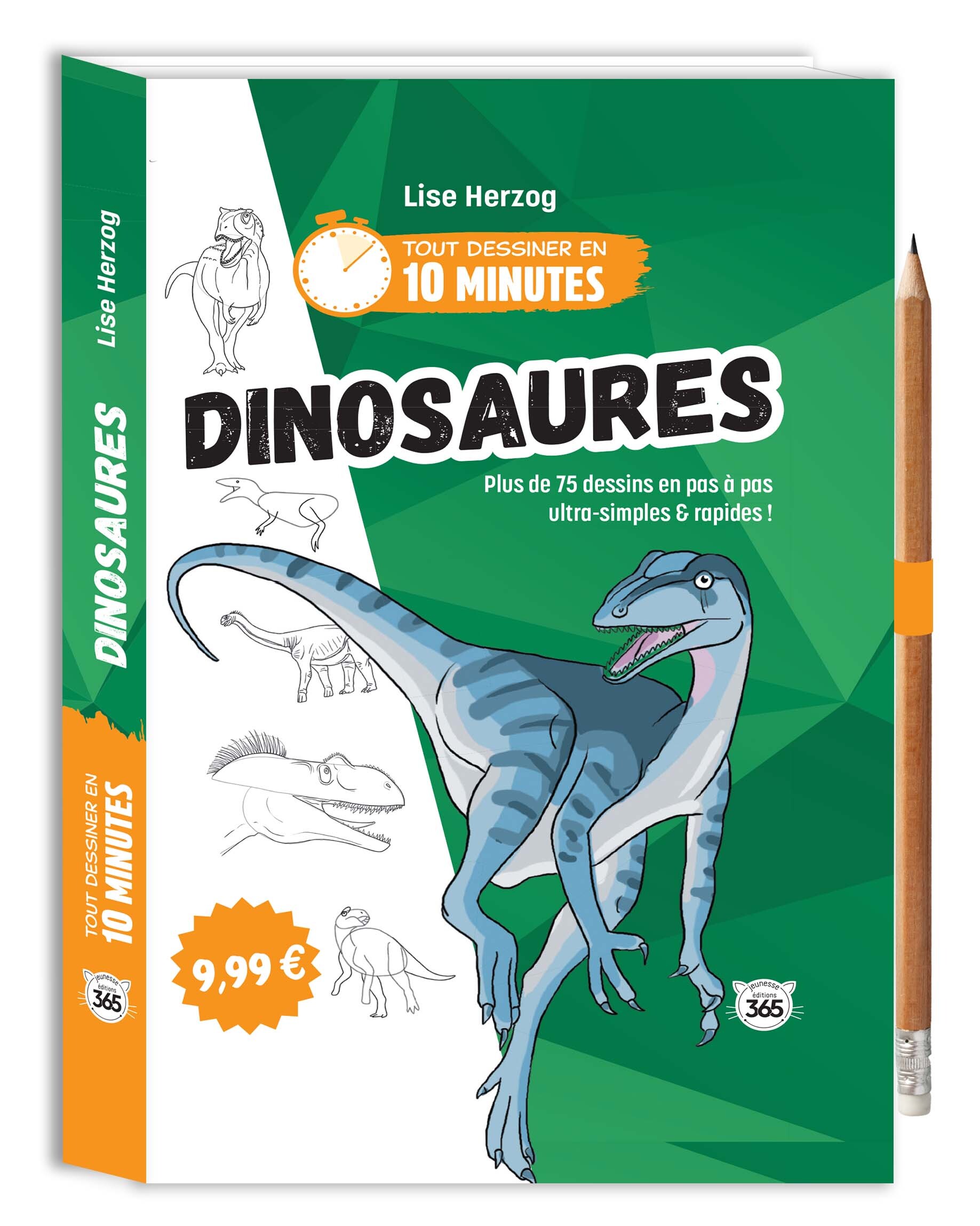 Tout dessiner en 10 minutes - Dinosaures -  - 365 PARIS