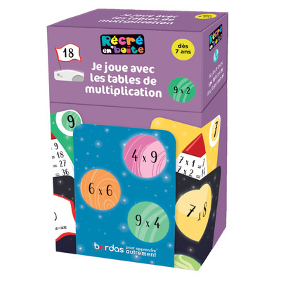 Récré en boîte - Je joue avec les tables de multiplication - JAMES/LEMONNIER - BORDAS