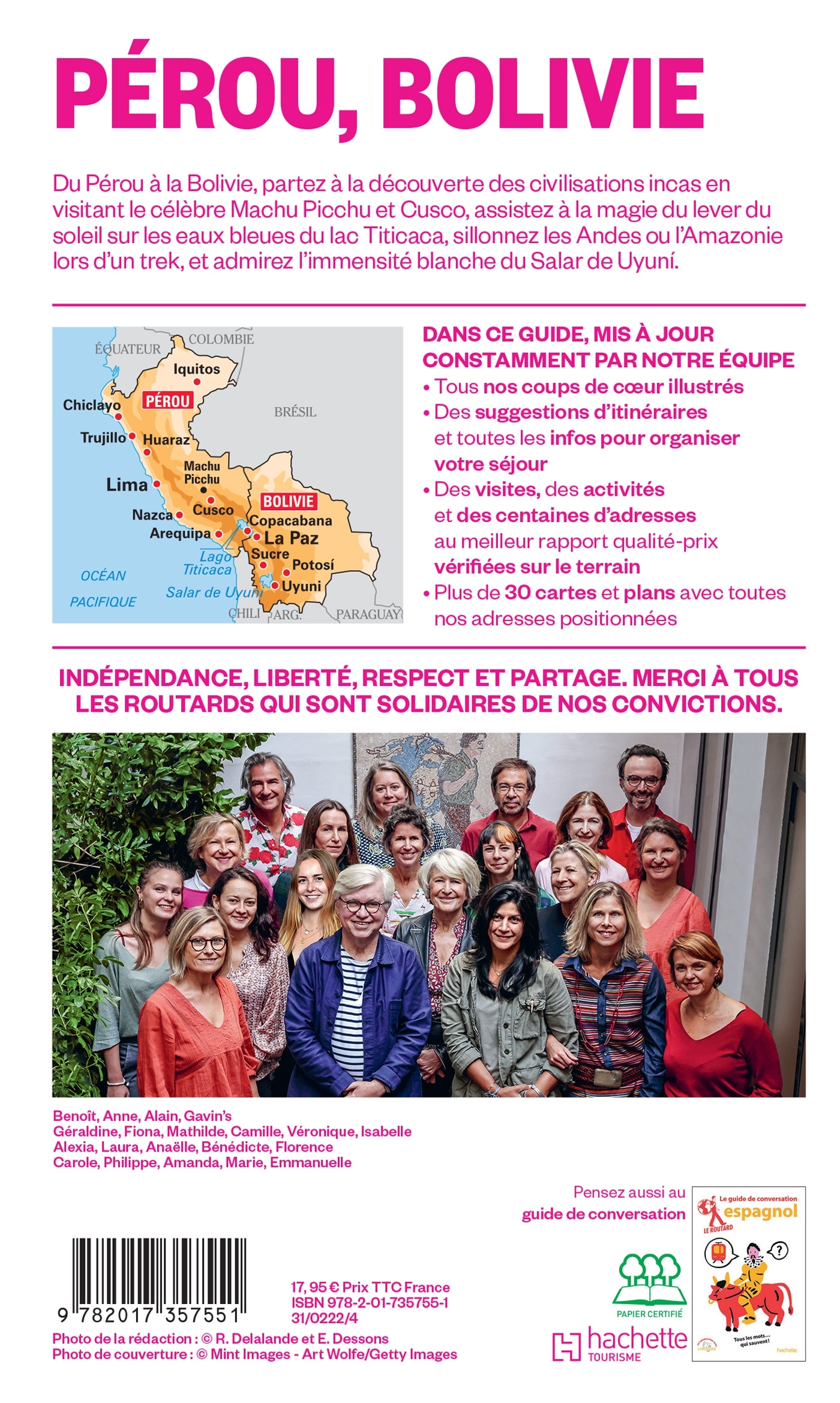 Guide du Routard Pérou, Bolivie 2026/27 - ERICK ALEXANDERSON ROSAS,   - HACHETTE TOURI