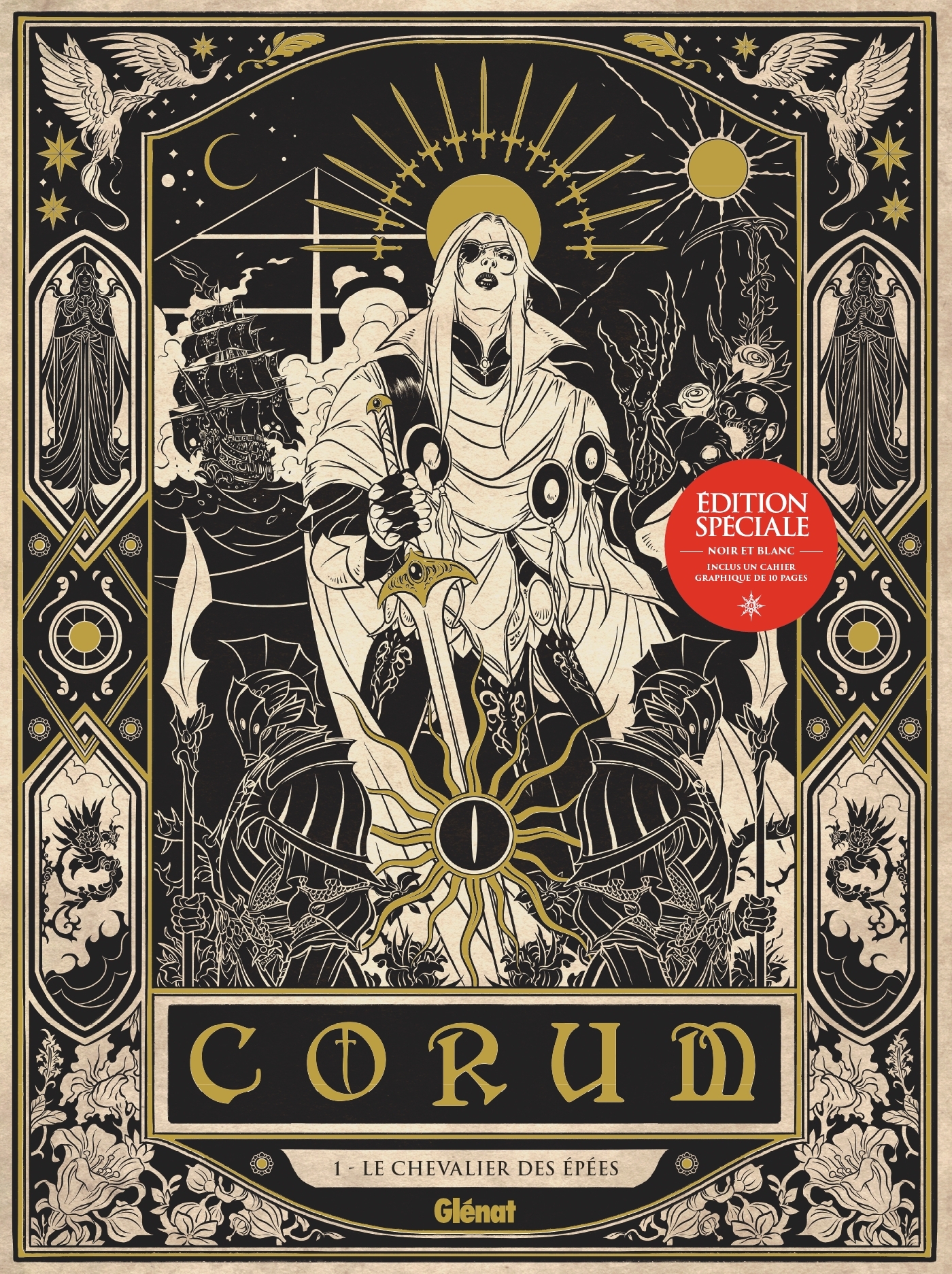 Corum - Tome 01 - édition spéciale noir & blanc - David Chauvel, Michael Moorcock - GLENAT