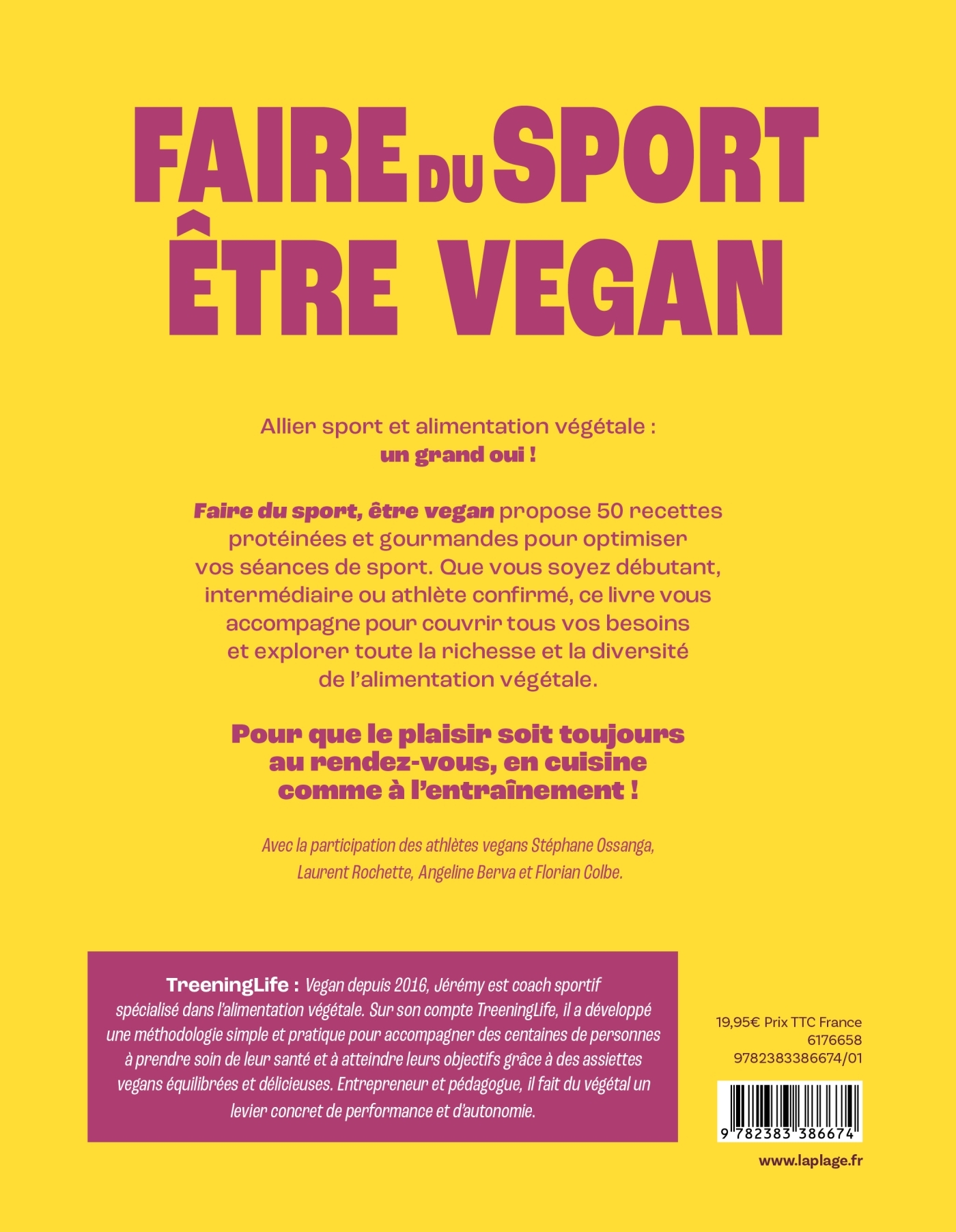 Faire du sport, être vegan - Jérémy pigeon - LA PLAGE