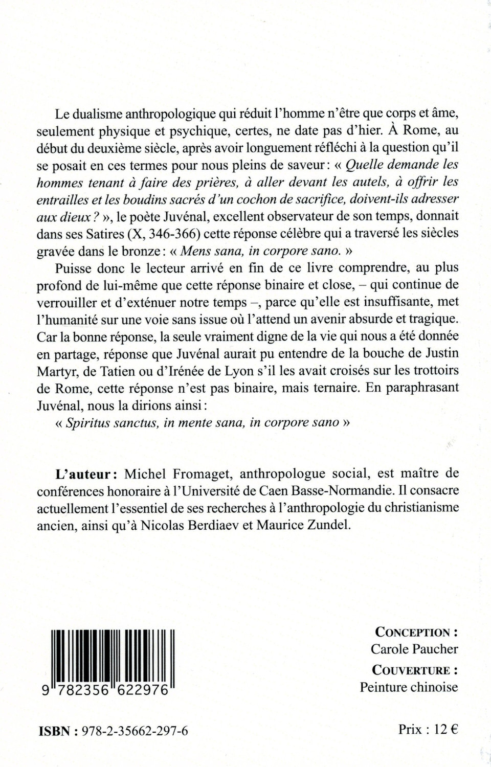 Bréviaire d'anthropologie corps-âme-esprit - La vocation spirituelle de l'homme - Michel Fromaget - MERCURE DAUPH