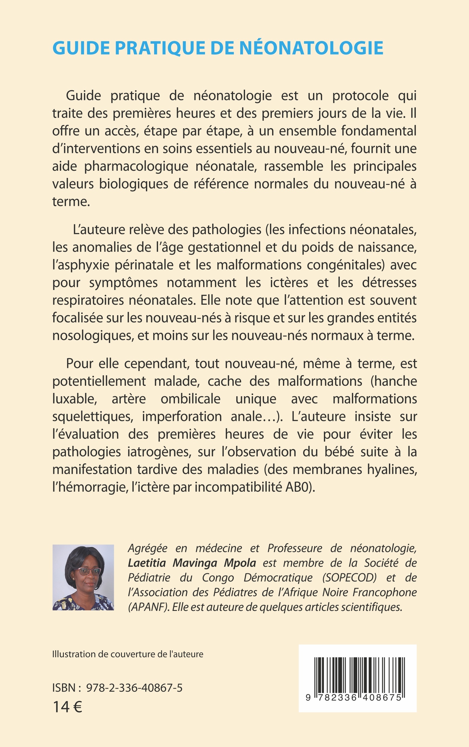 Guide pratique de néonatologie - Laetitia Mavinga Mpola, Bruno-Paul Tady Muyala B. - L'HARMATTAN