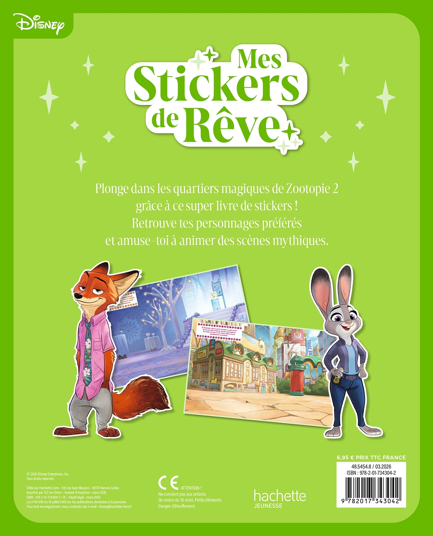 ZOOTOPIE 2 - Mes Stickers de rêve - Disney -  Disney - DISNEY HACHETTE