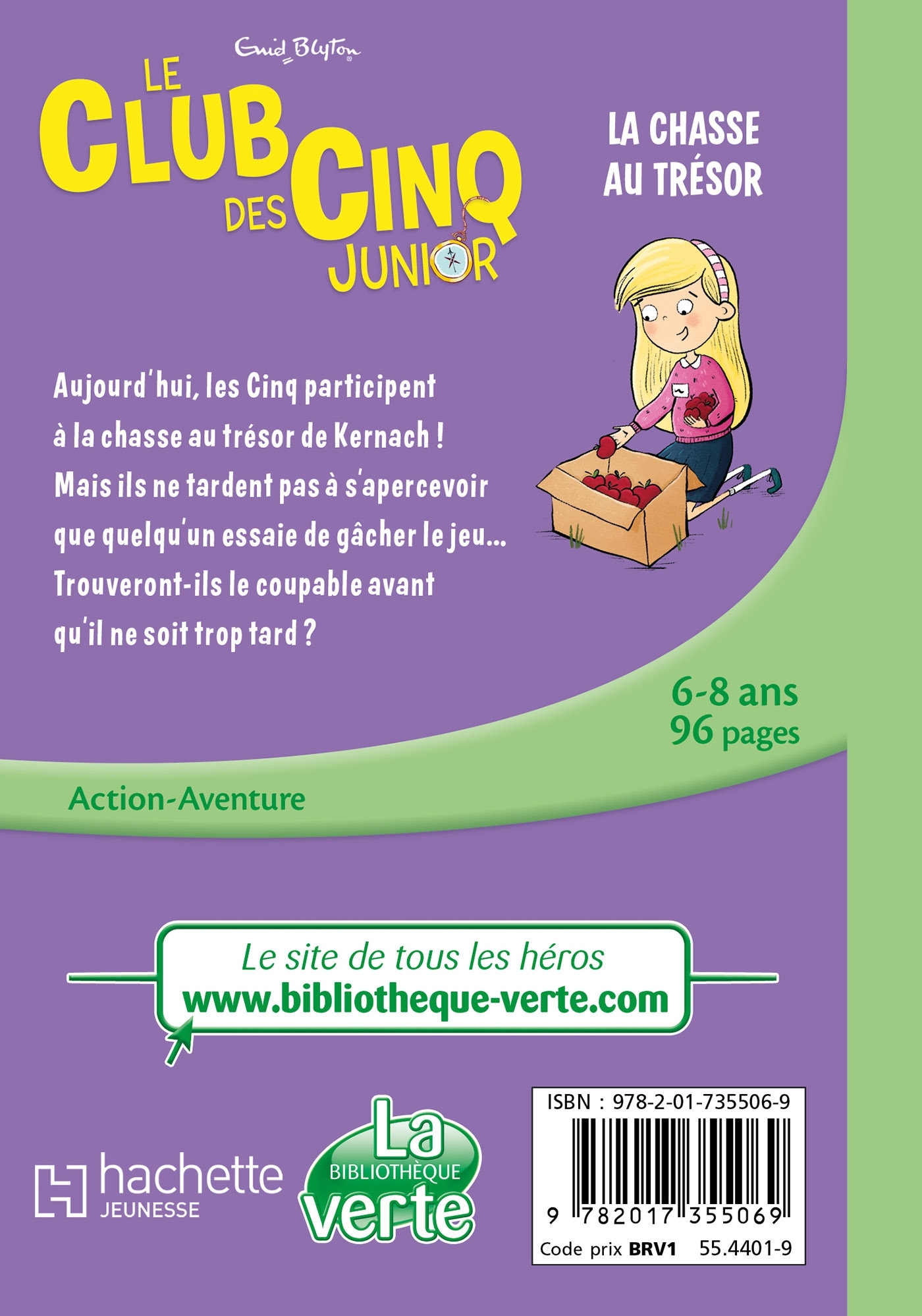 Le Club des Cinq Junior, Tome 19 - La chasse au trésor - Enid Blyton - HACHETTE JEUN.