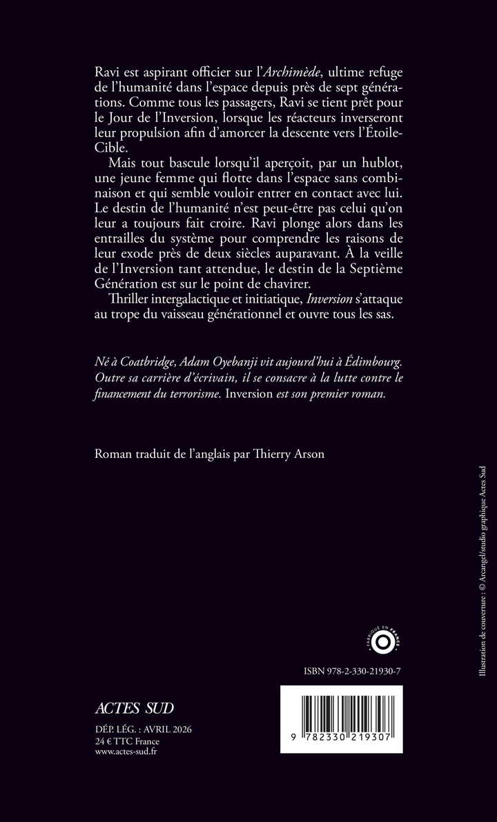 Inversion - Adam Oyebanji - ACTES SUD