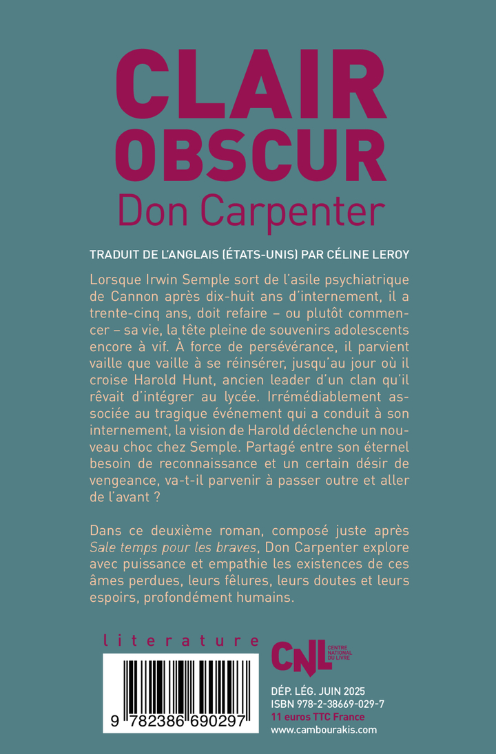 Clair obscur - Don Carpenter - CAMBOURAKIS