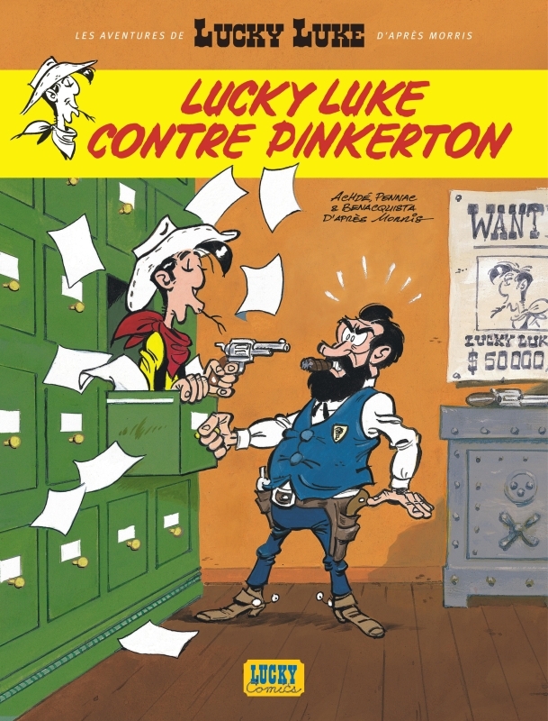 Les Aventures de Lucky Luke d'après Morris - Tome 4 - Lucky Luke contre Pinkerton -  Benacquista Tonino,  Pennac Daniel - LUCKY