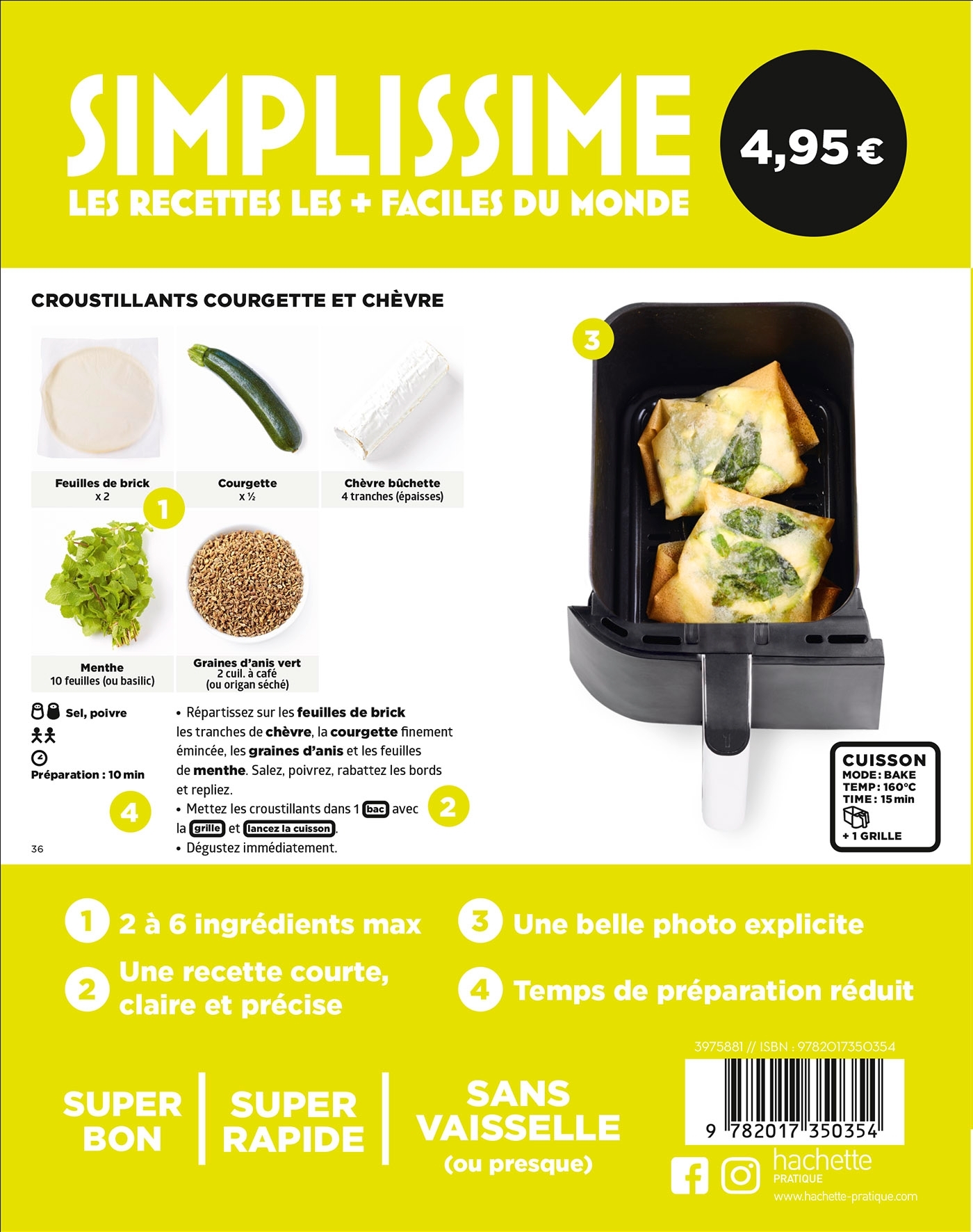 Mini Simplissime - Air Fryer Ninja 100% Veggie -   - HACHETTE PRAT