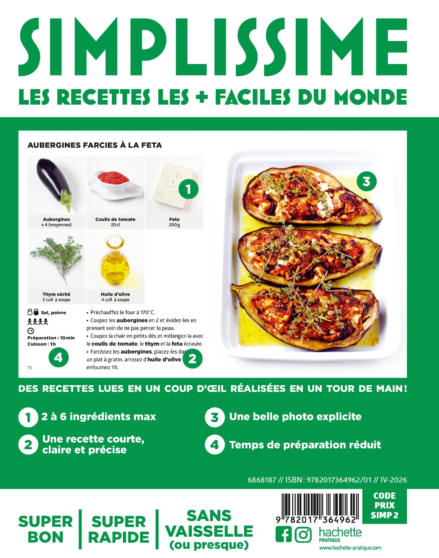 Moyen Simplissime - Veggie - Jean-François Mallet - HACHETTE PRAT