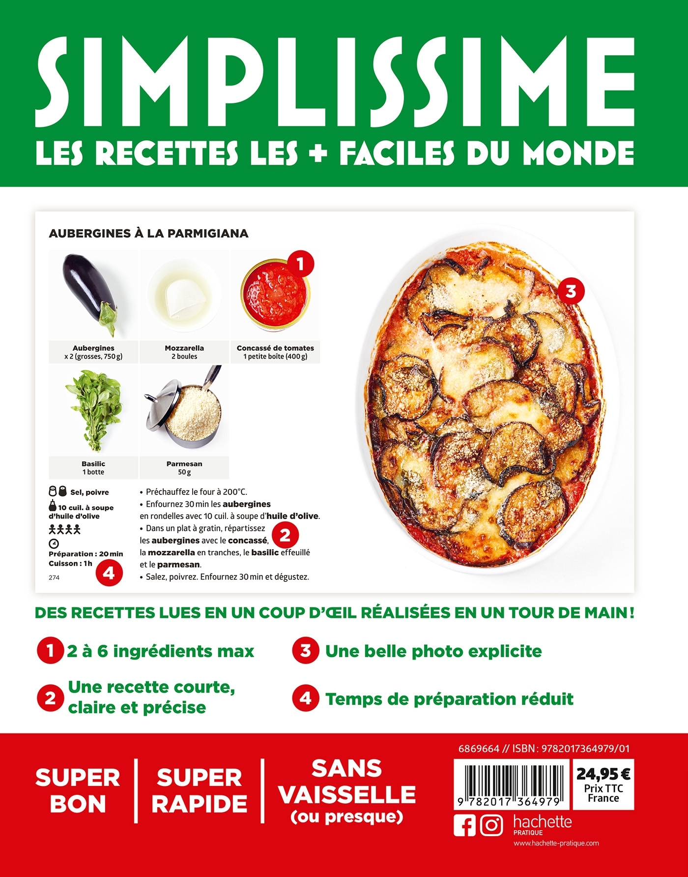 Simplissime Italie - Les recettes les + faciles du monde - Jean-François Mallet - HACHETTE PRAT