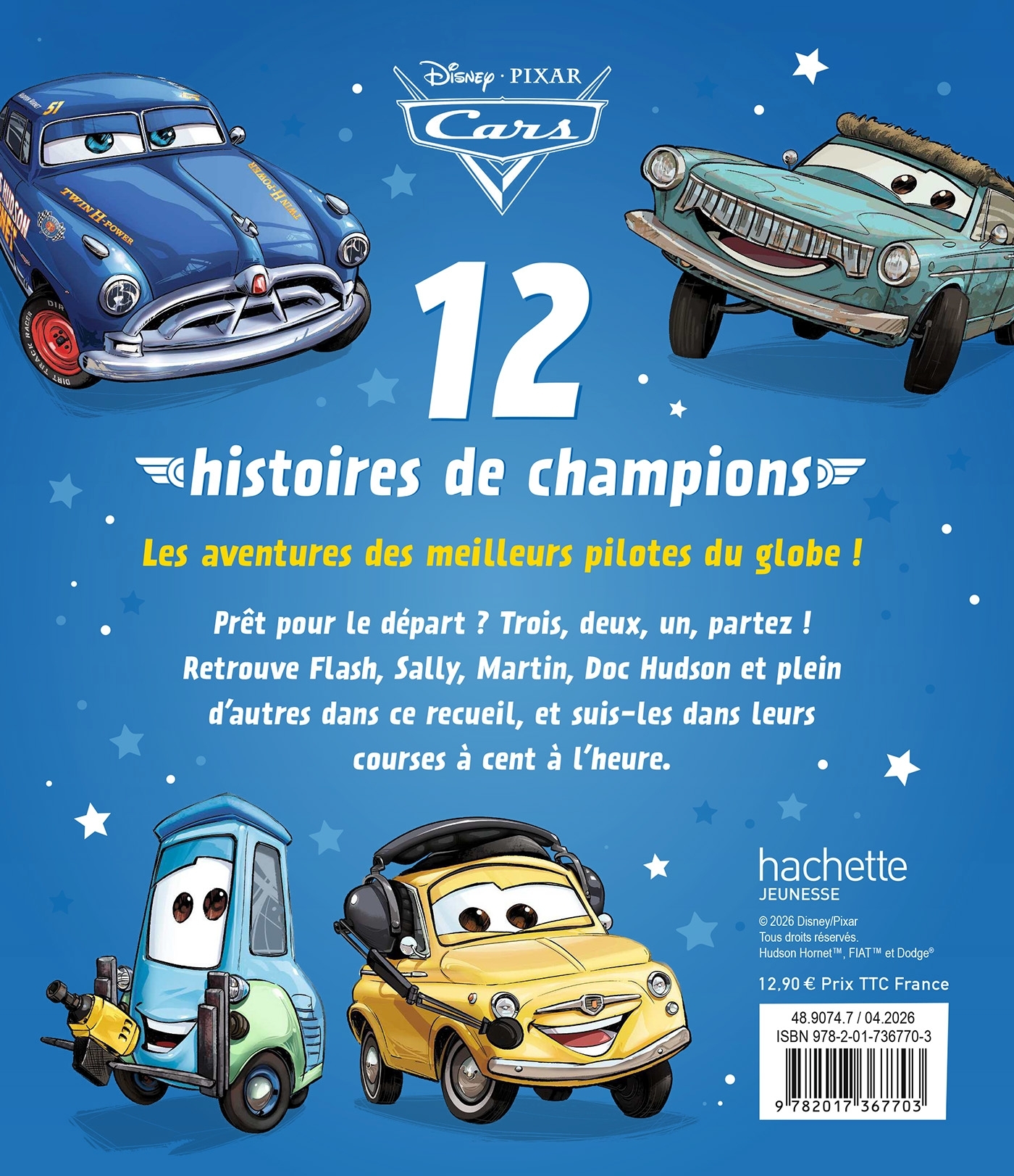 CARS - 12 Histoires de champions - Disney Pixar -  Disney - DISNEY HACHETTE