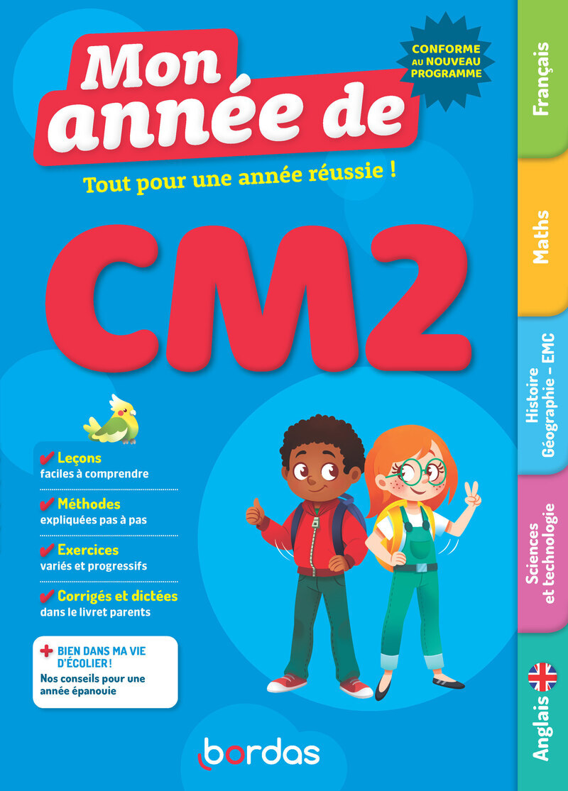 Mon année de CM2 - Élodie Alperin, Francine Martineau, Marie-Christine Olivier, Laurence Pineau, Rémi Tourret, Francine Adrien - BORDAS