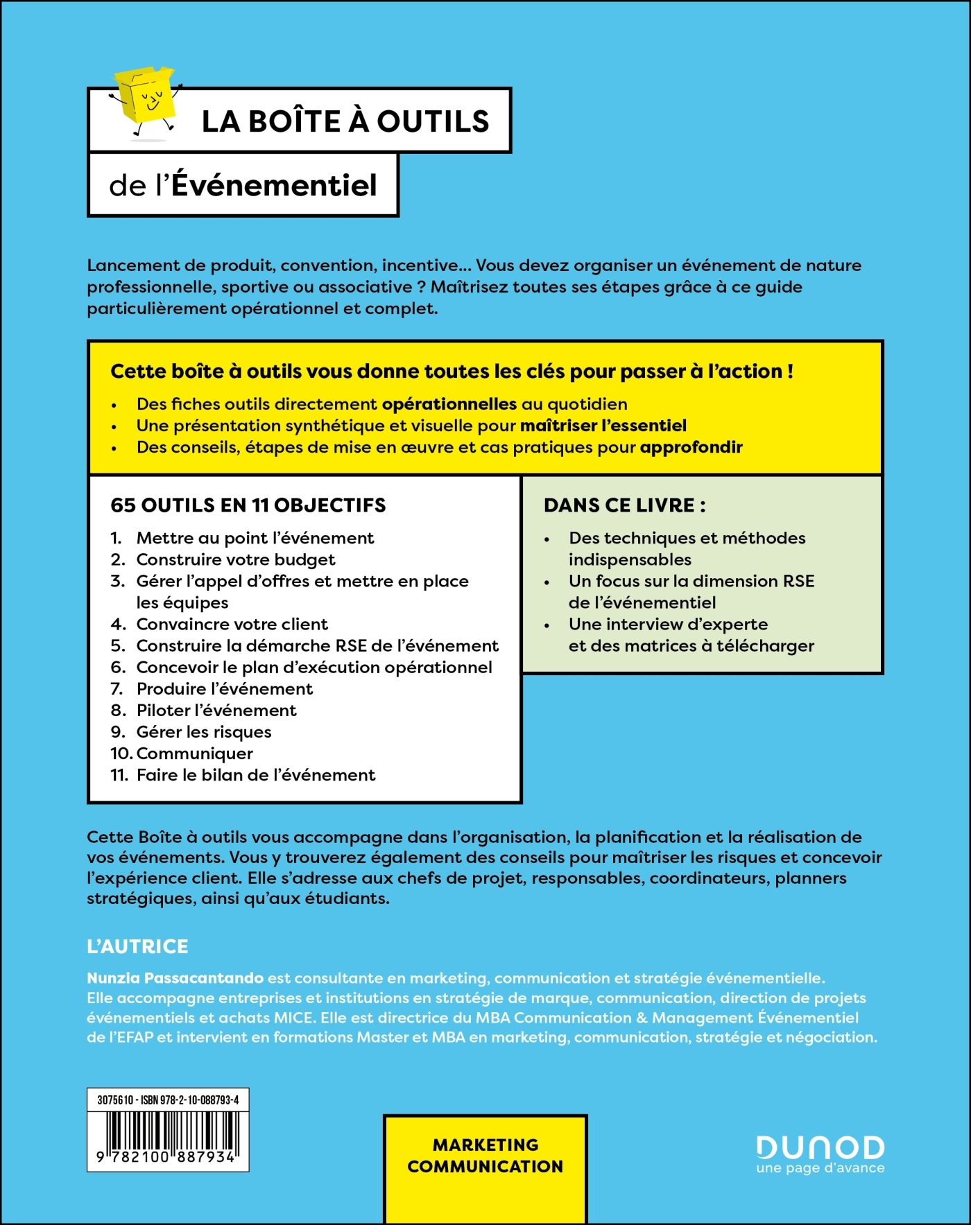 La boîte à outils de l'événementiel - Nunzia Passacantando - DUNOD