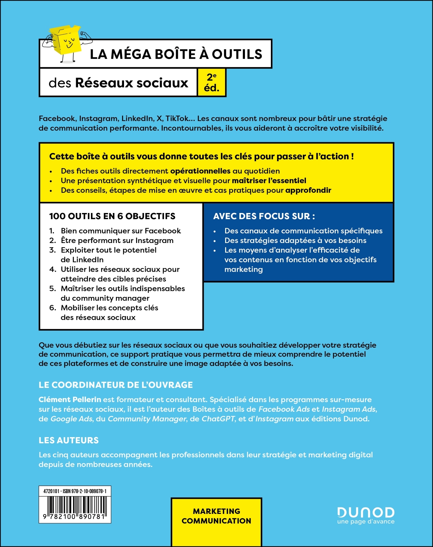 La Méga Boite à outils des Réseaux sociaux - 2e éd - Clément Pellerin - DUNOD