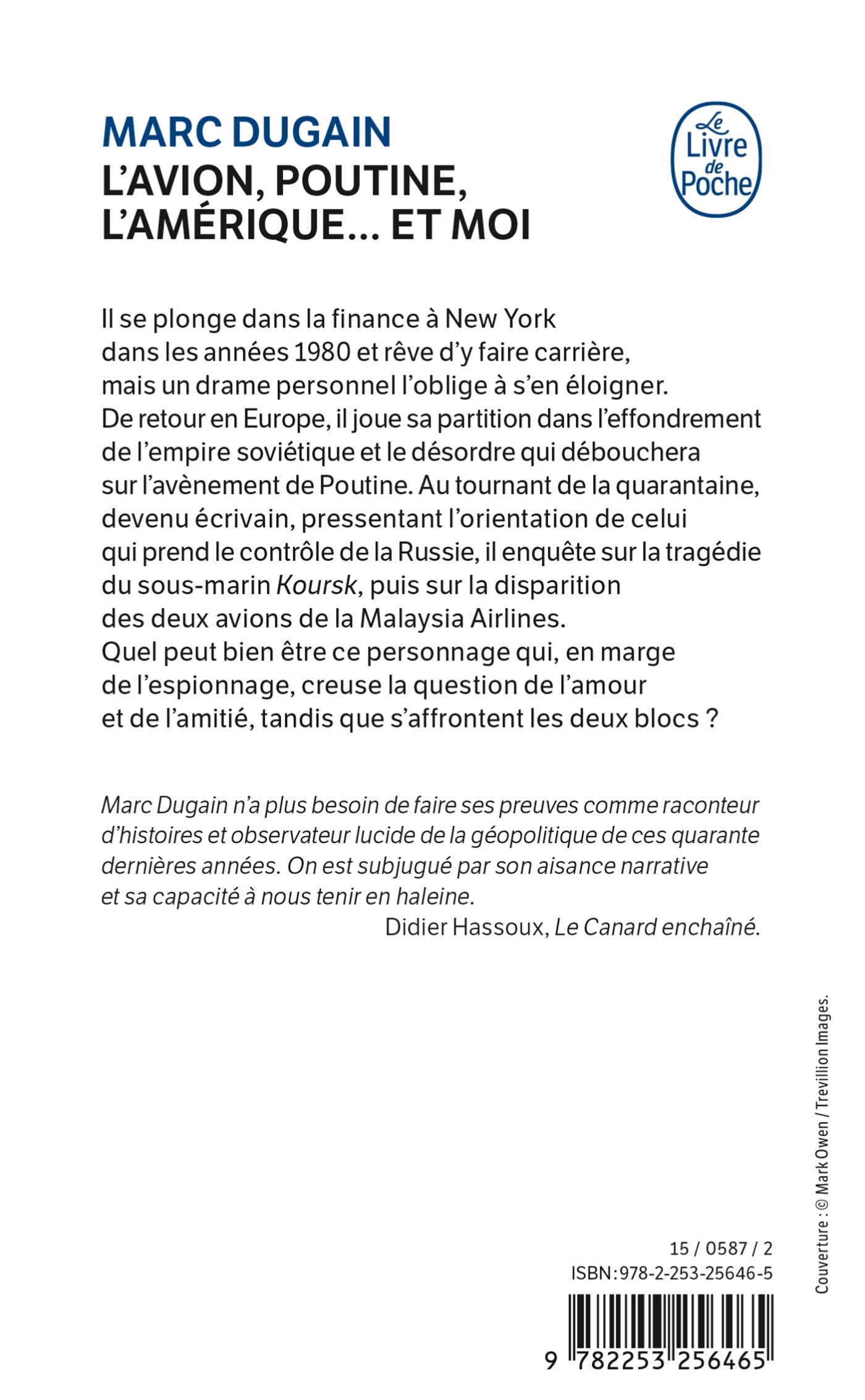 L'Avion, Poutine, L'Amérique... et moi - Marc Dugain - LGF