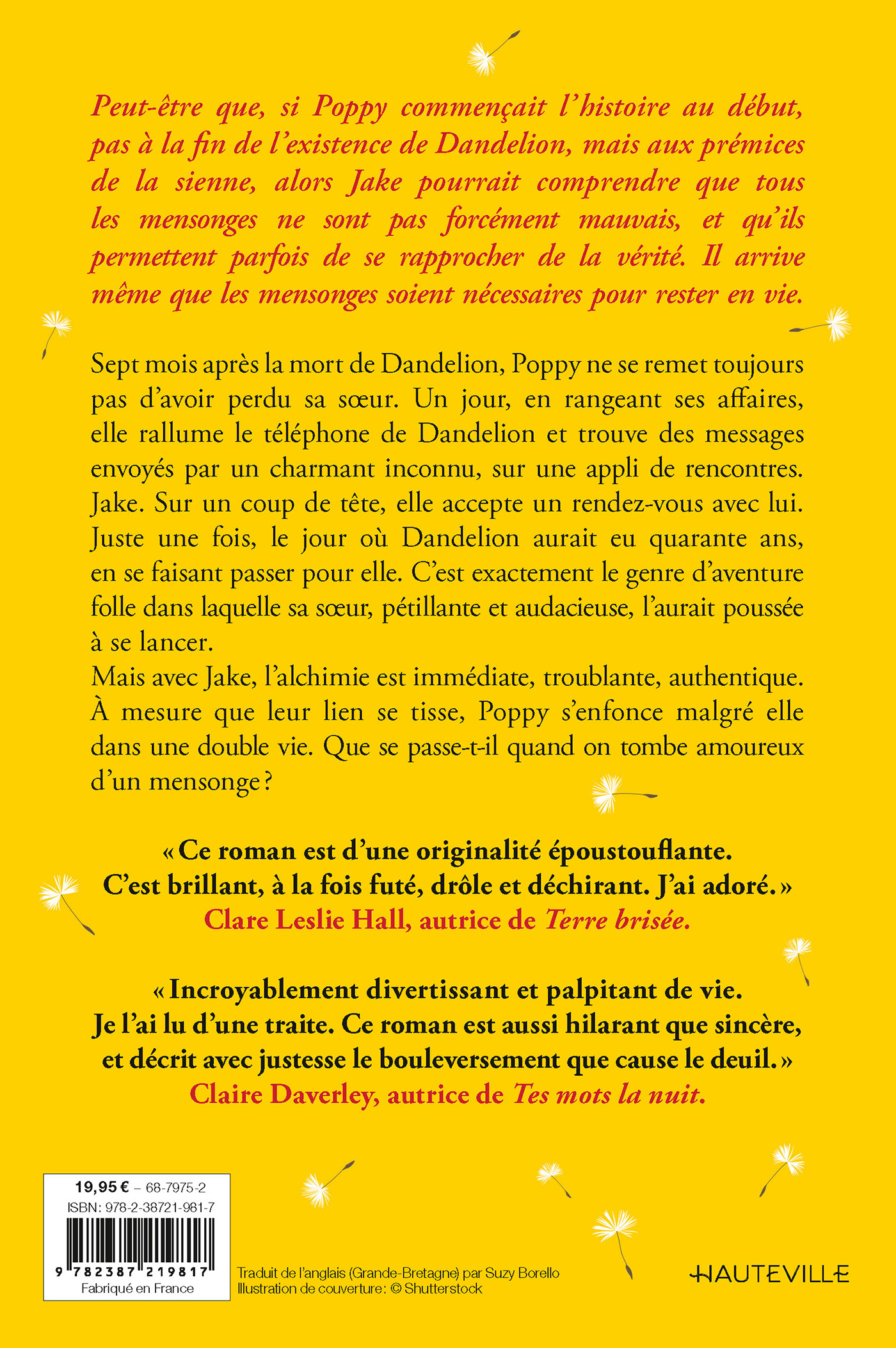 Ce que les coquelicots doivent aux pissenlits - Rosie Storey - HAUTEVILLE