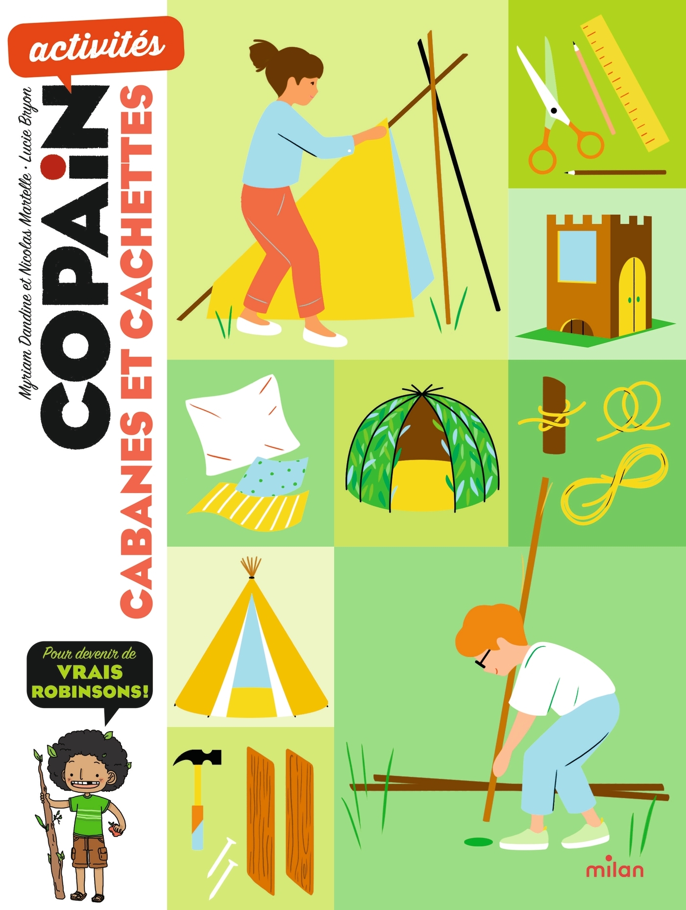 Cabanes et cachettes - Myriam Dandine, Nicolas Martelle - MILAN