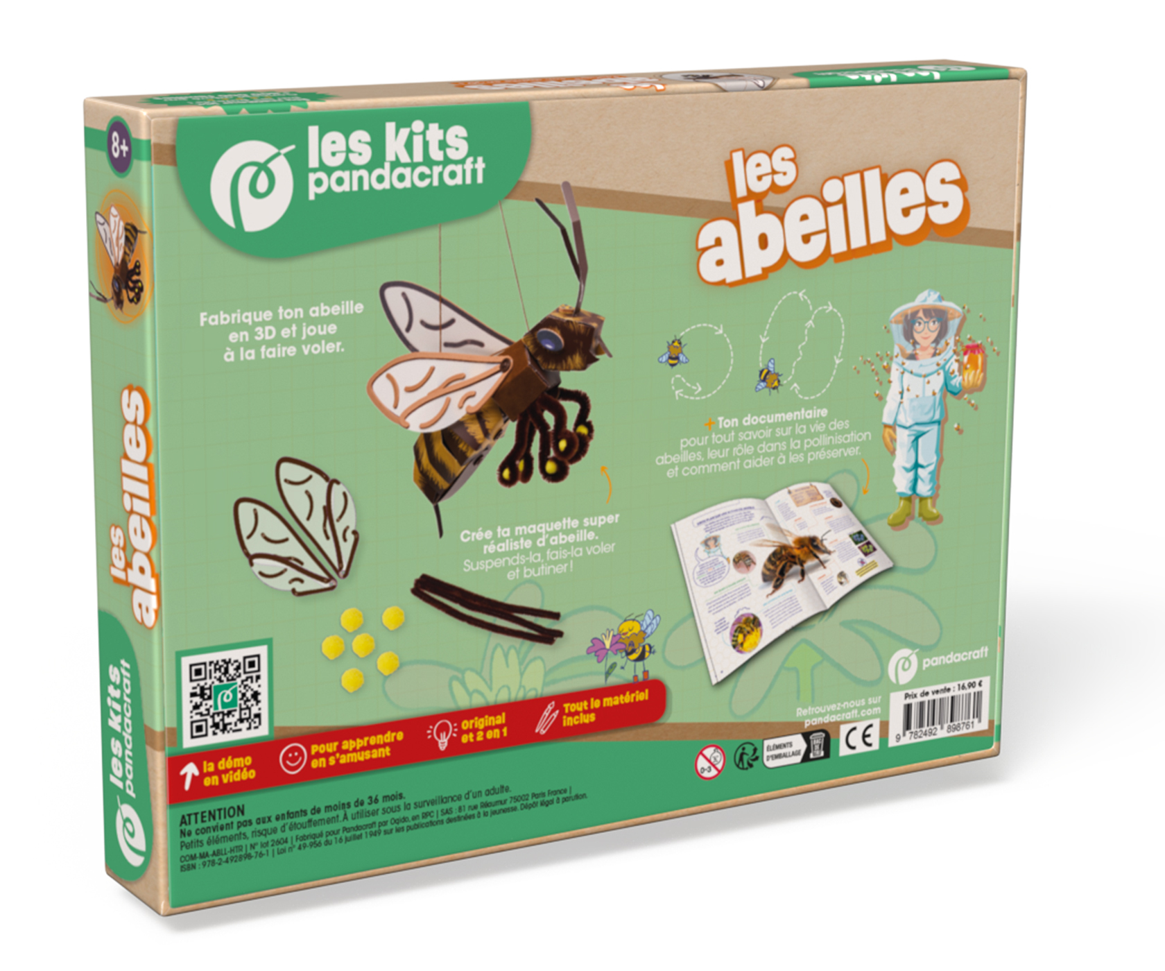 Les abeilles - Kit Pandacraft dès 8 ans -  - PANDACRAFT