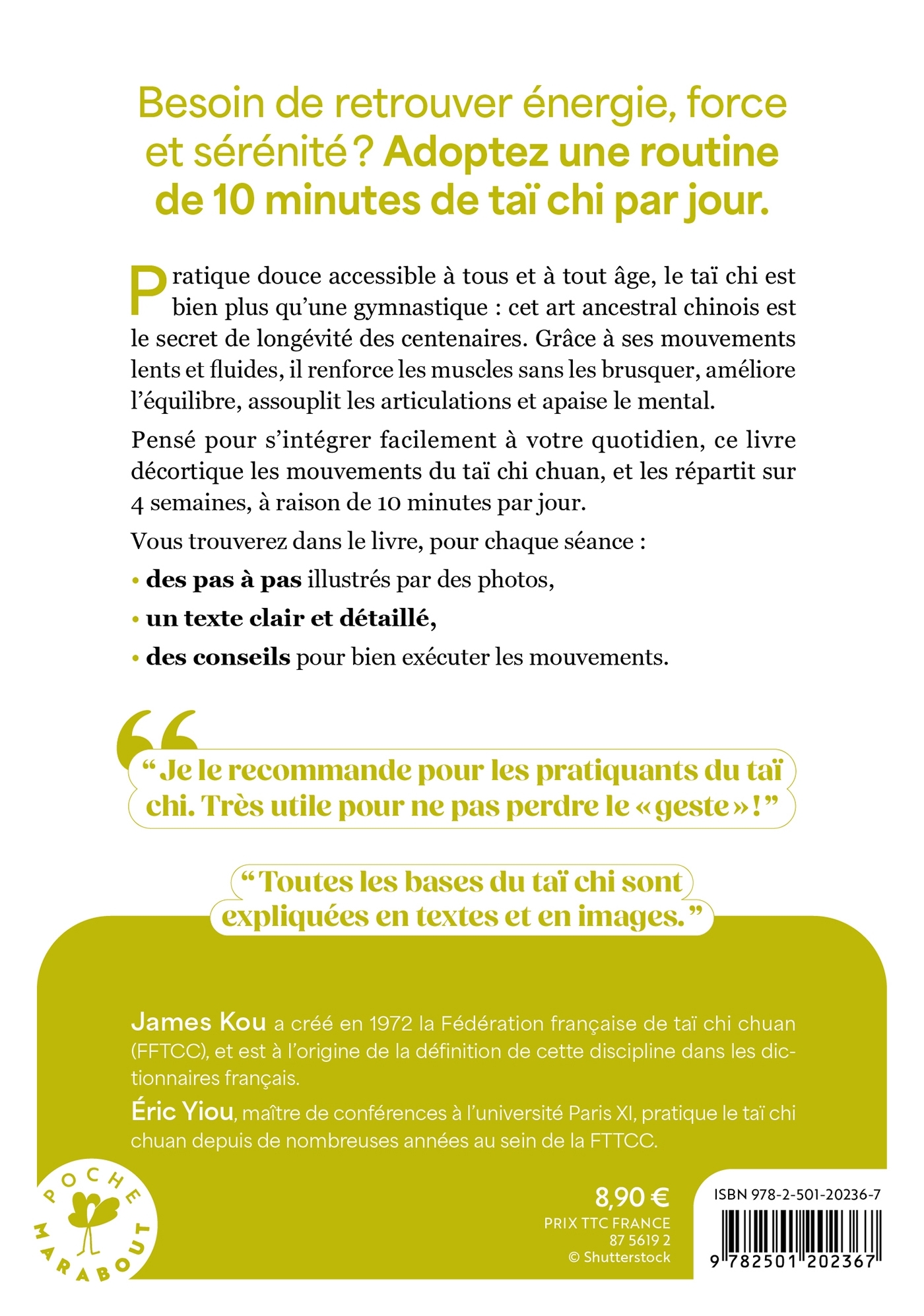 10 minutes par jour de taï chi - Eric Yiou, James Kou - MARABOUT