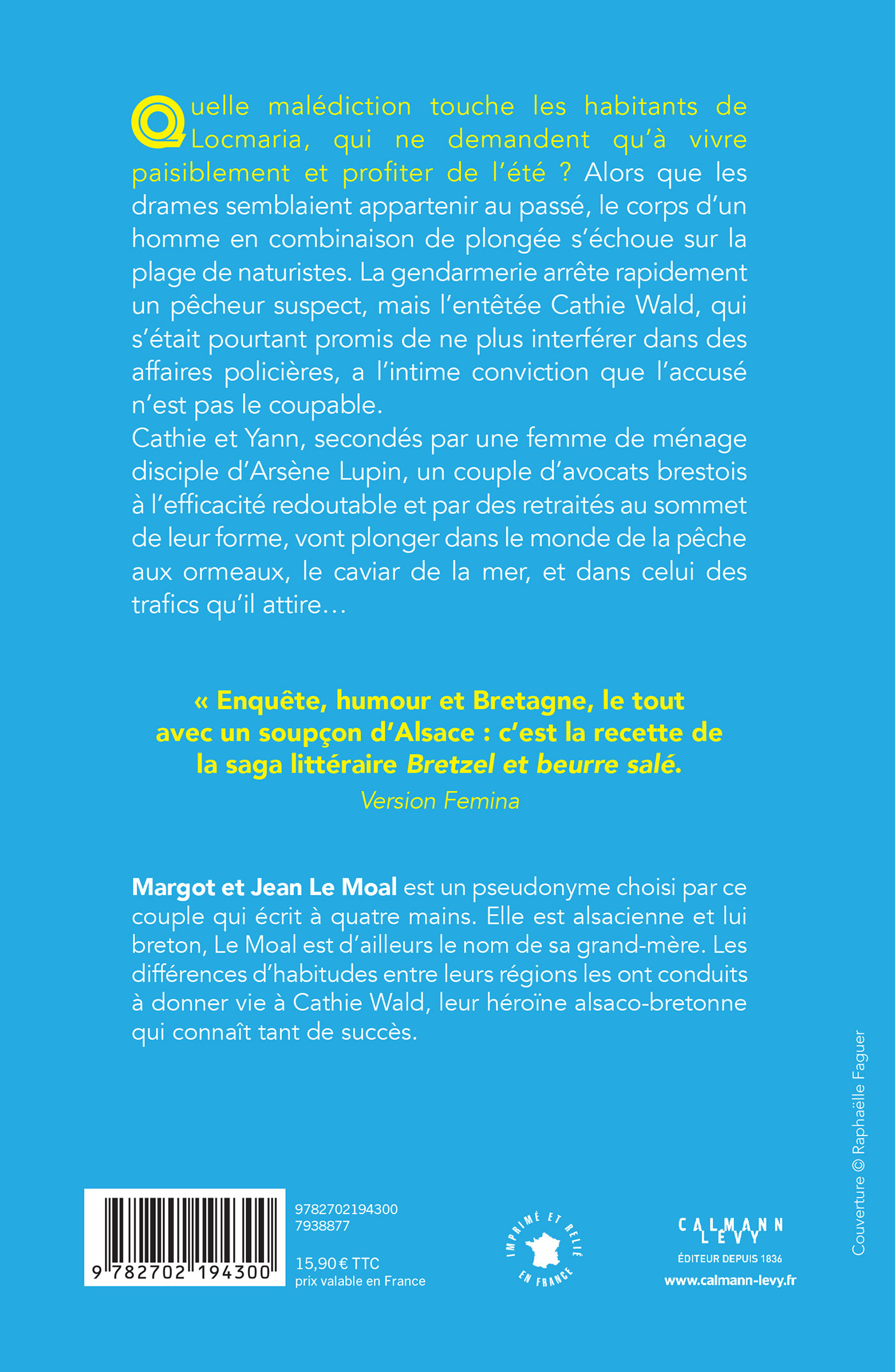 Bretzel & beurre salé, enquête 7 - Plonger n'est pas jouer - Jean Le Moal, Margot Le Moal - CALMANN-LEVY