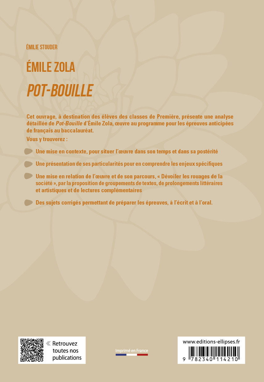 Emile Zola, Pot-Bouille - Émilie Stouder - ELLIPSES