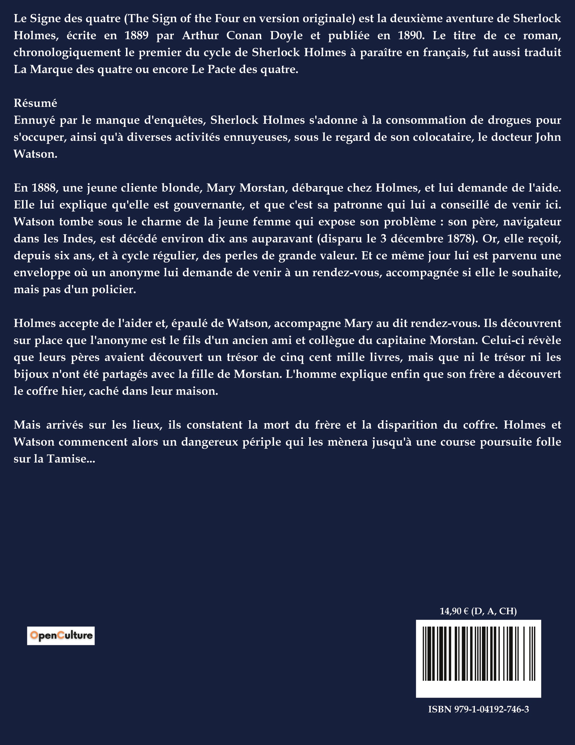 Le Signe des quatre - Arthur Conan Doyle - CULTUREA