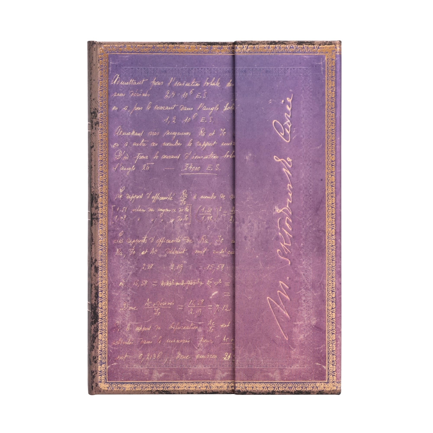 Carnet à couverture rigide Marie Curie, Science de la Radioactivité - Midi - Ligné - 144 p. - XXX - PAPERBLANKS